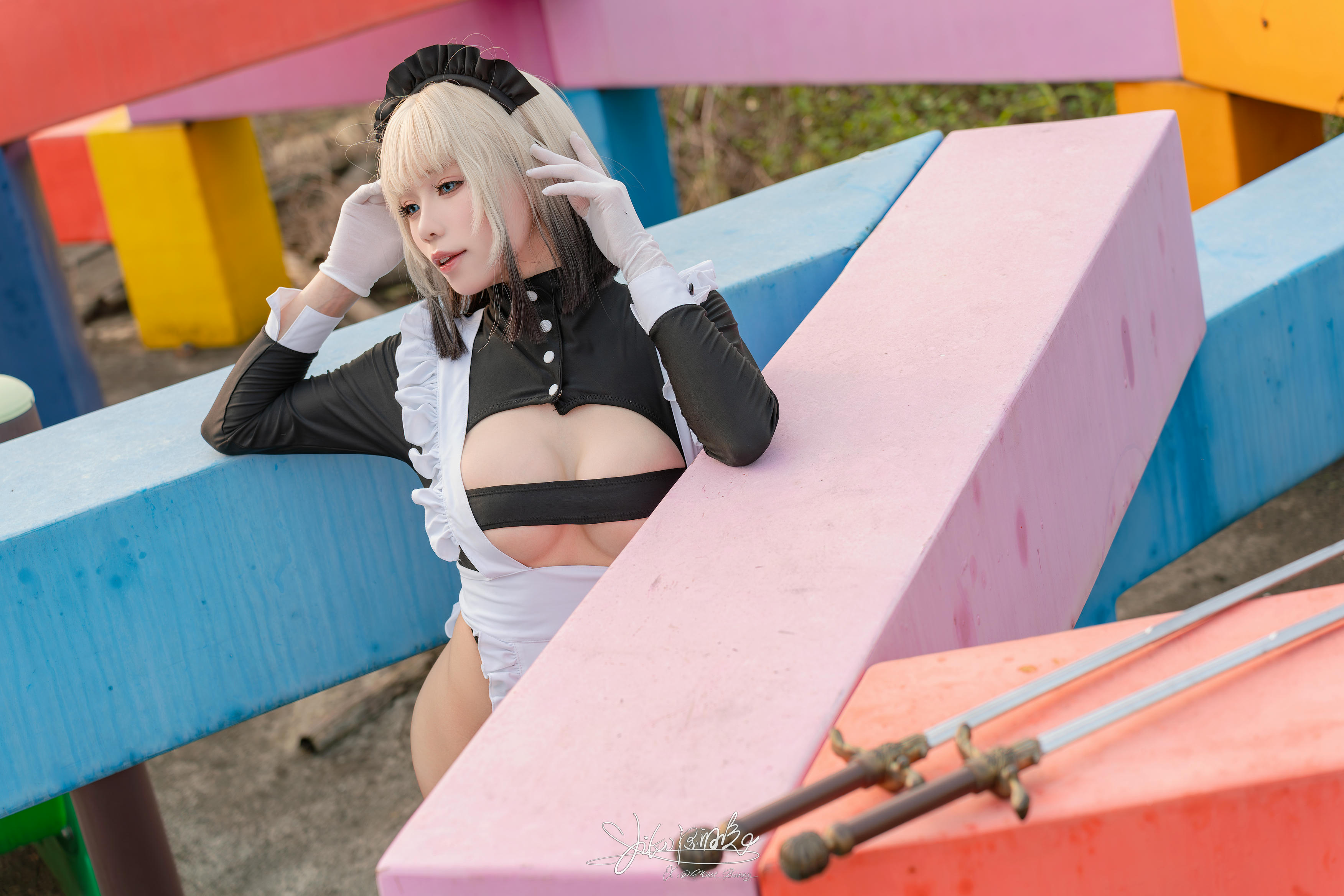 Yiko湿润兔 NO.193 24.10月作品『战斗女仆』动感光波 [76P1V 1.62GB]_第3集