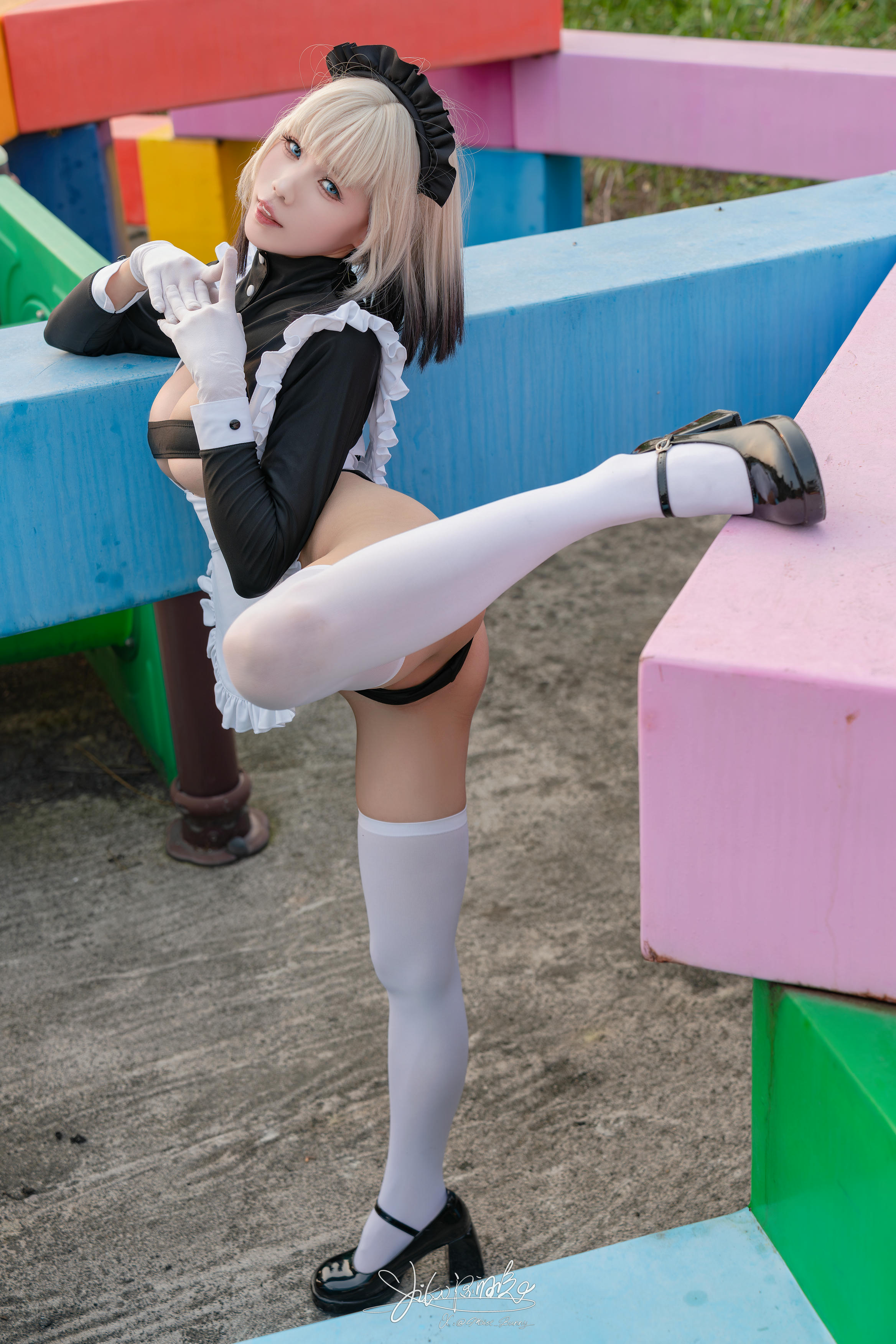 Yiko湿润兔 NO.193 24.10月作品『战斗女仆』动感光波 [76P1V 1.62GB]_第3集