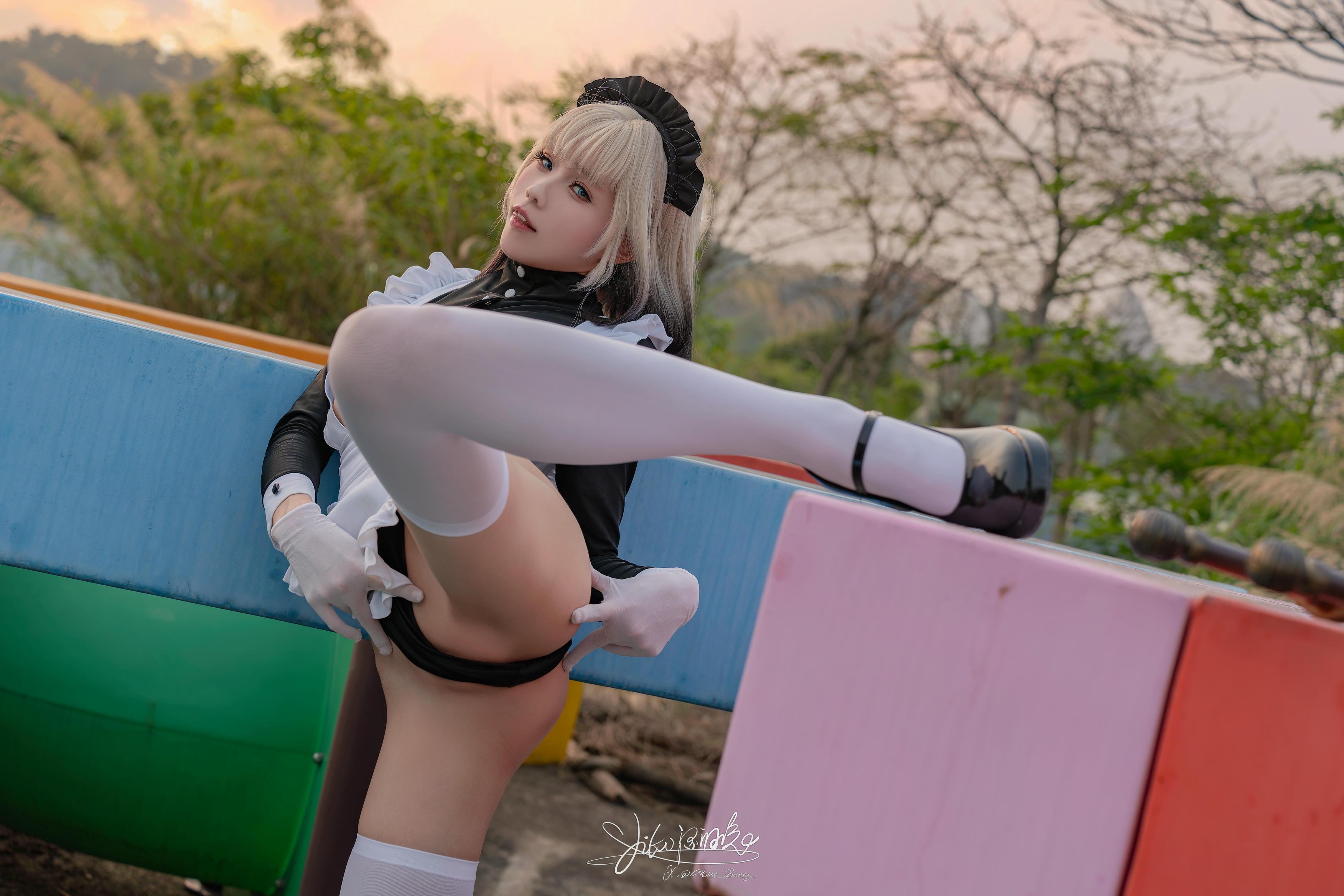 Yiko湿润兔 NO.193 24.10月作品『战斗女仆』动感光波 [76P1V 1.62GB]_第3集