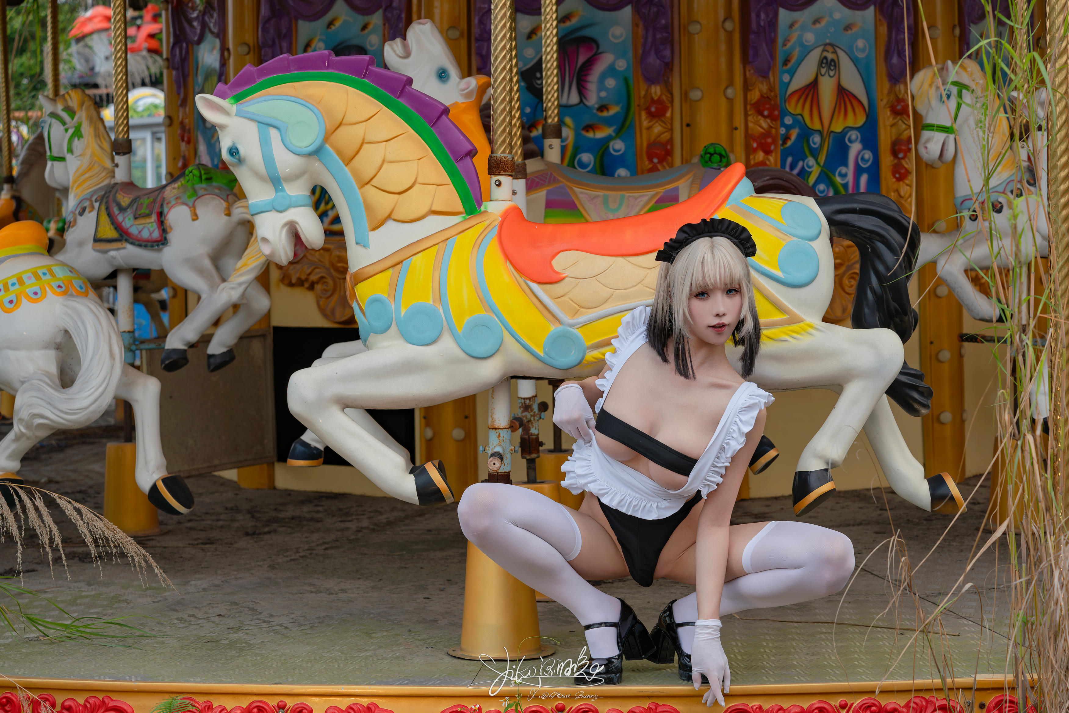 Yiko湿润兔 NO.193 24.10月作品『战斗女仆』动感光波 [76P1V 1.62GB]_第4集