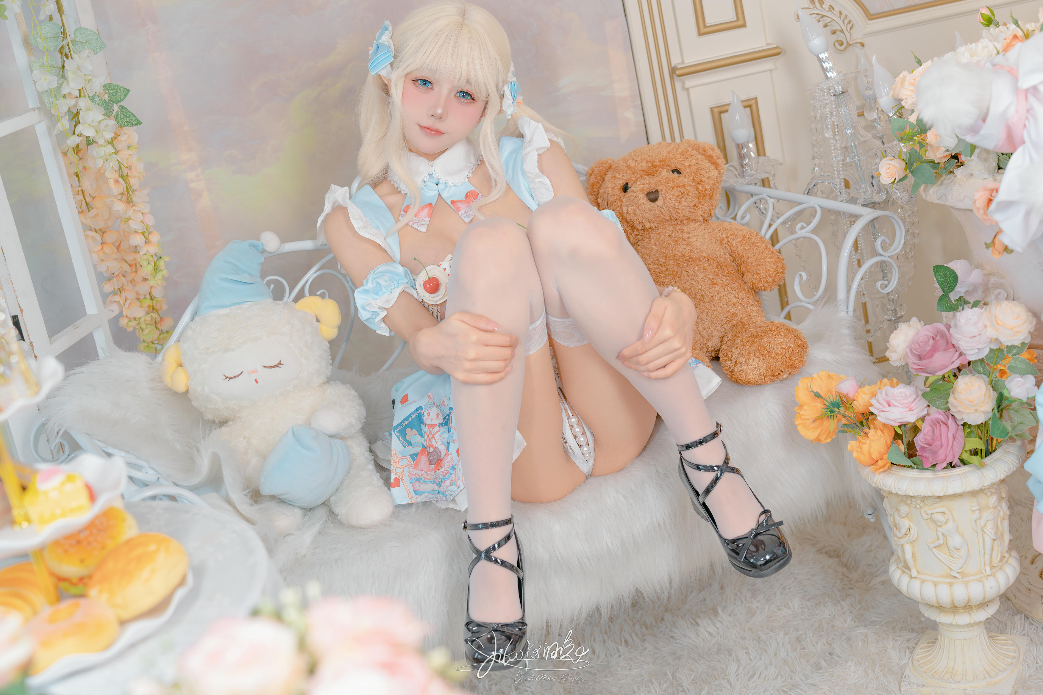 Yiko湿润兔 NO.196 24.11月月票特典『爱丽丝蛋糕』[57P 912MB]_第2集