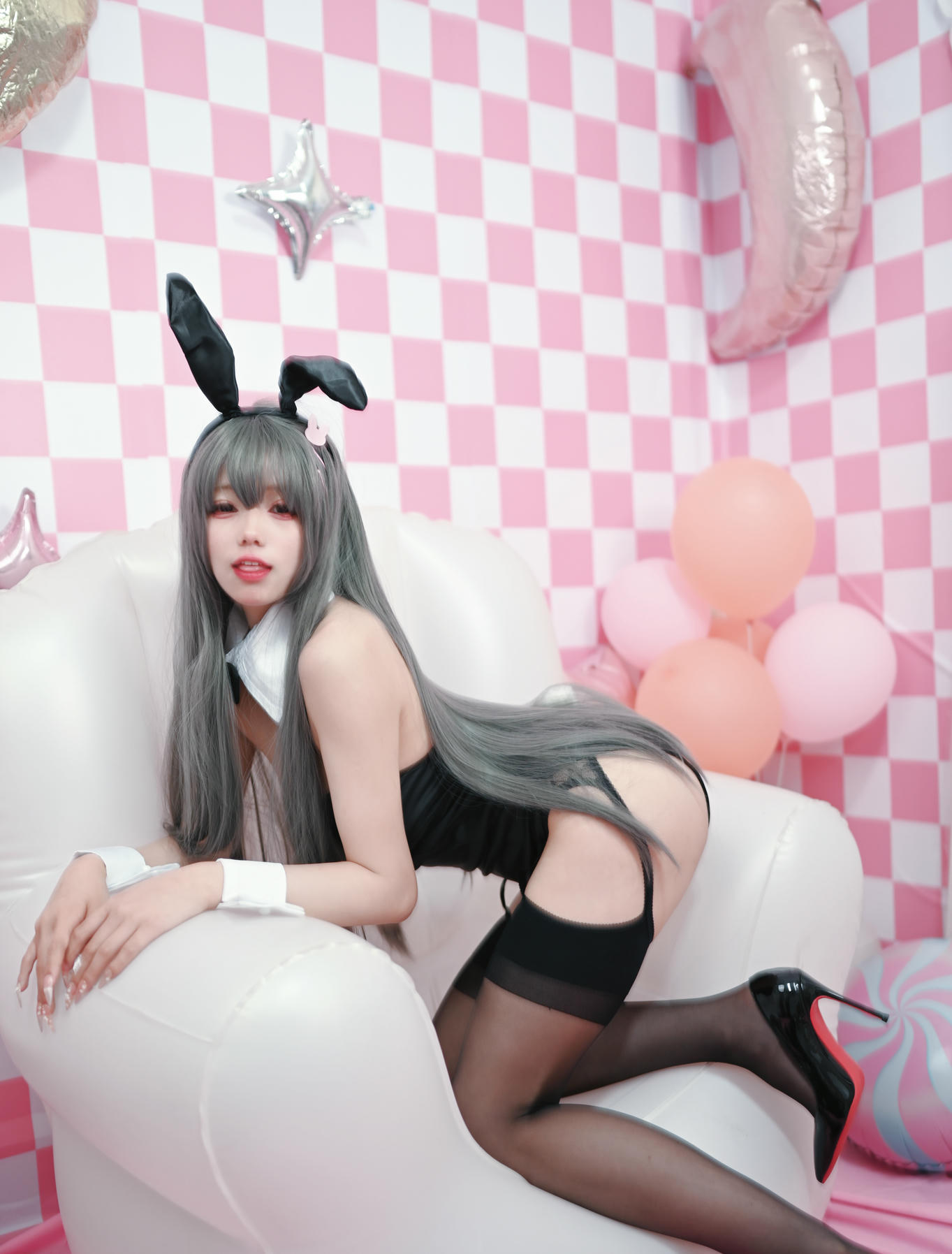 黏黏团子兔 NO.027 樱岛麻衣兔女郎 [6P50.26 MB]_第1集