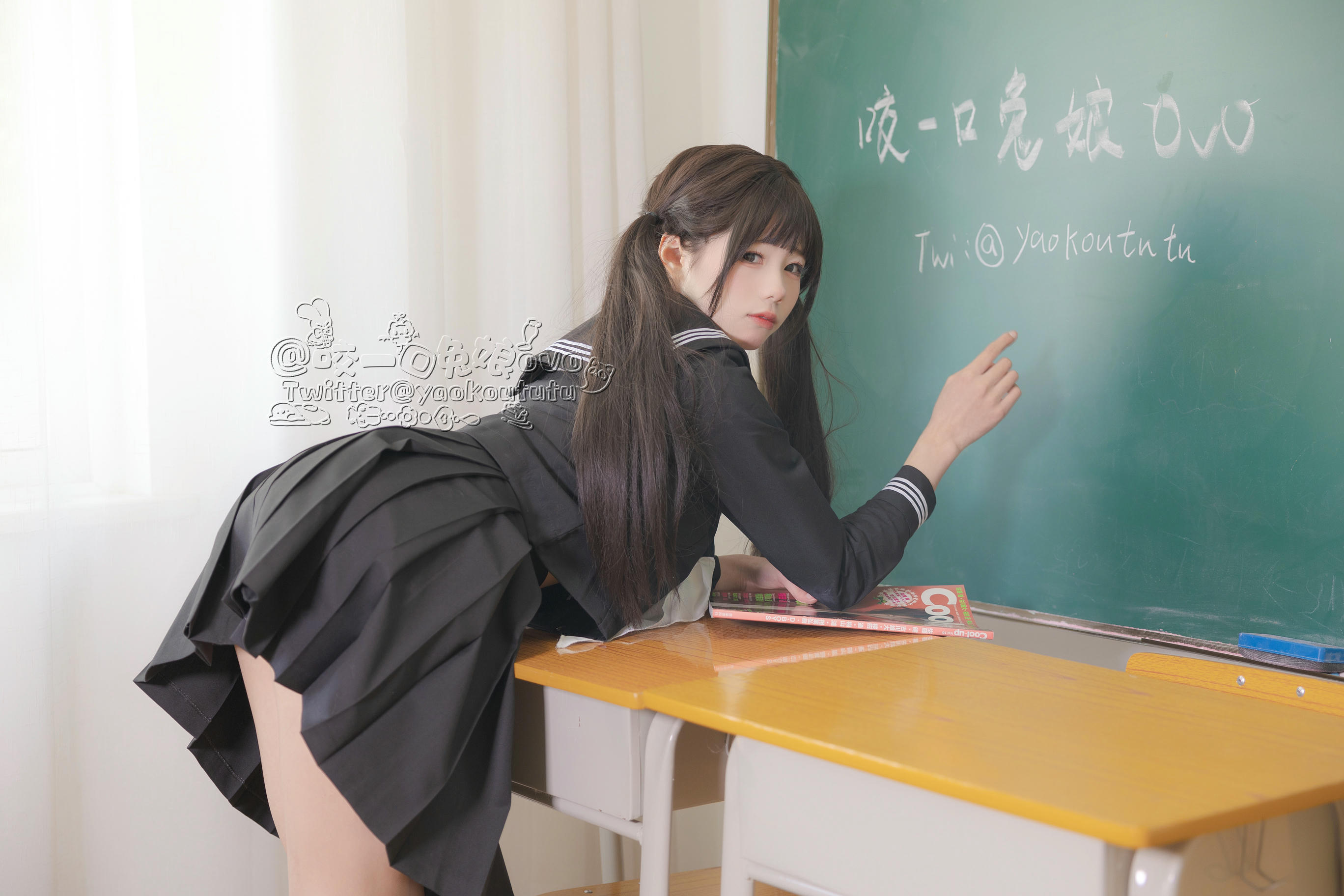 黏黏团子兔 NO.029 咬一口兔娘 放课后[54P1V-664M]-放课后54P_第3集