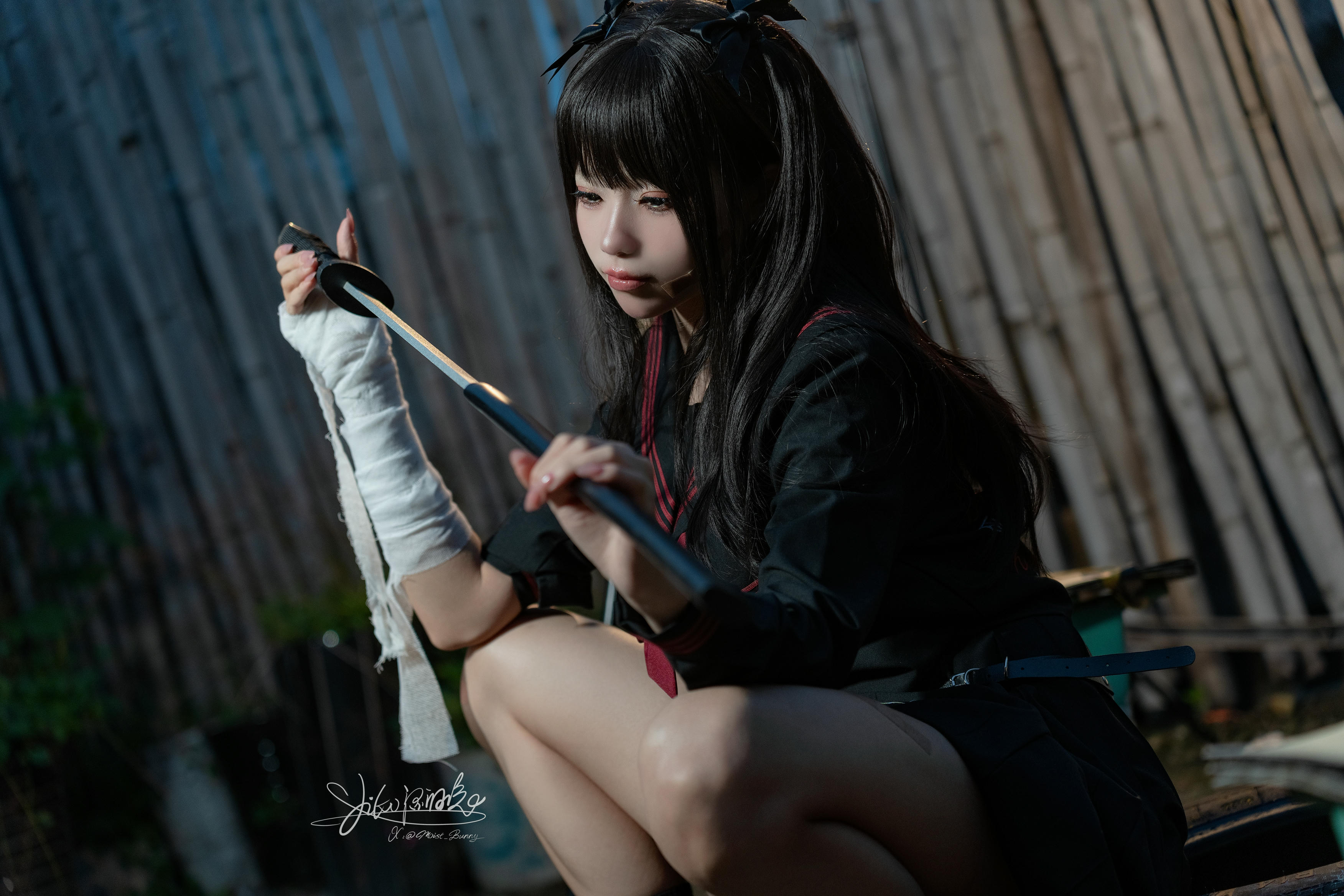 Yiko湿润兔 NO.197 24.11月作品『不良女高』短发 [73P1V 1.79GB]_第1集