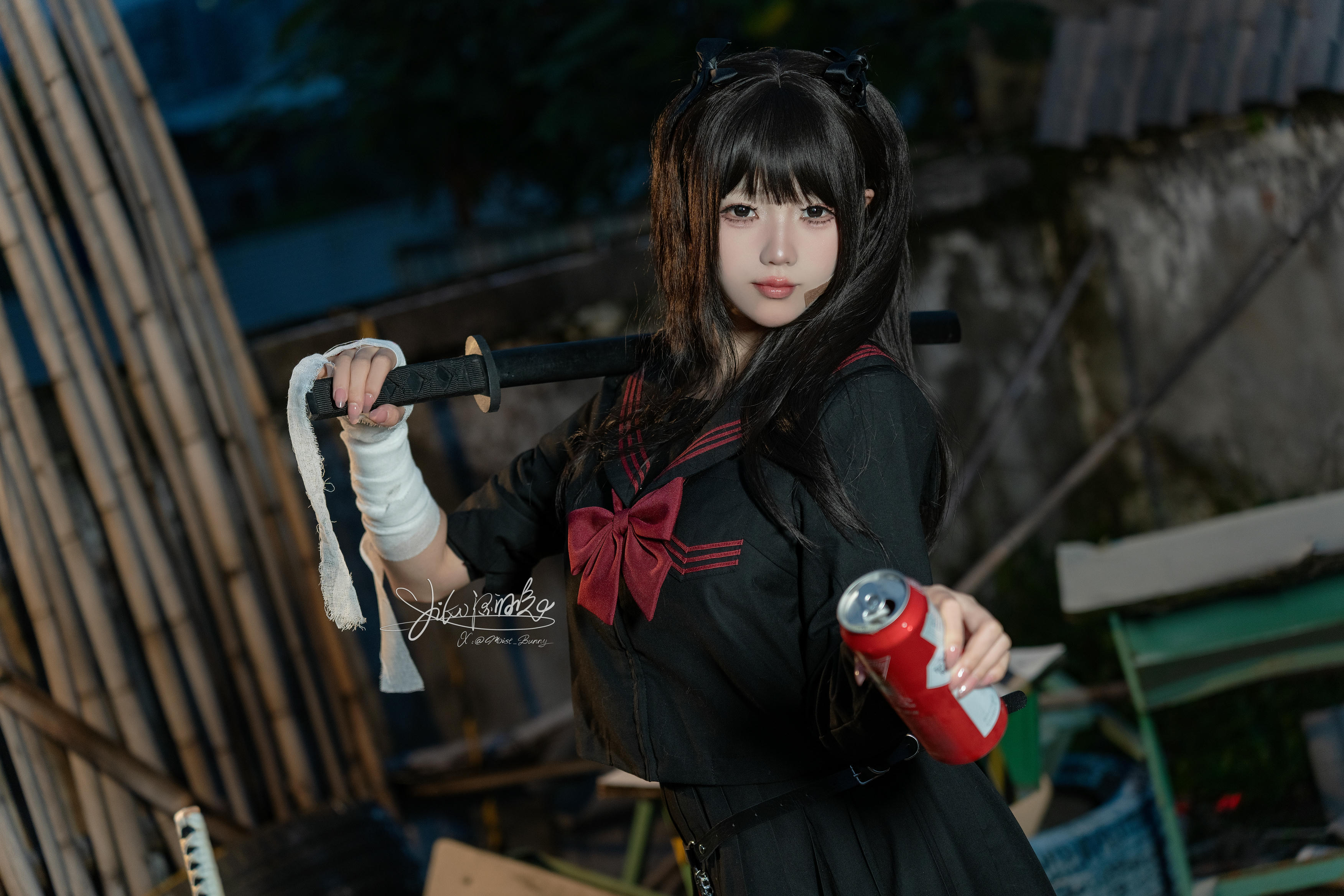 Yiko湿润兔 NO.197 24.11月作品『不良女高』短发 [73P1V 1.79GB]_第1集