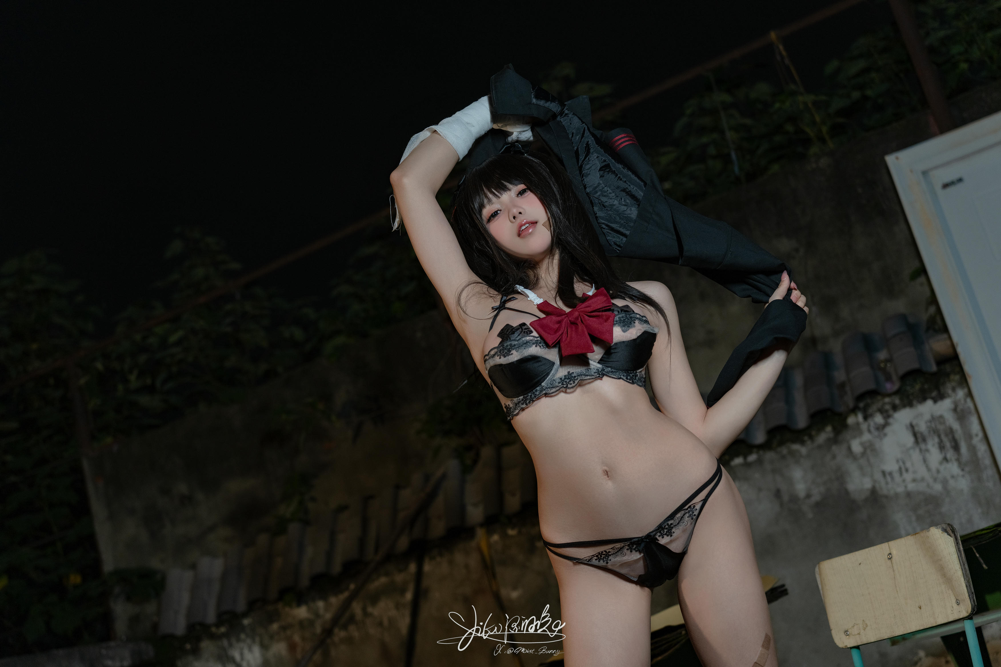 Yiko湿润兔 NO.197 24.11月作品『不良女高』短发 [73P1V 1.79GB]_第2集