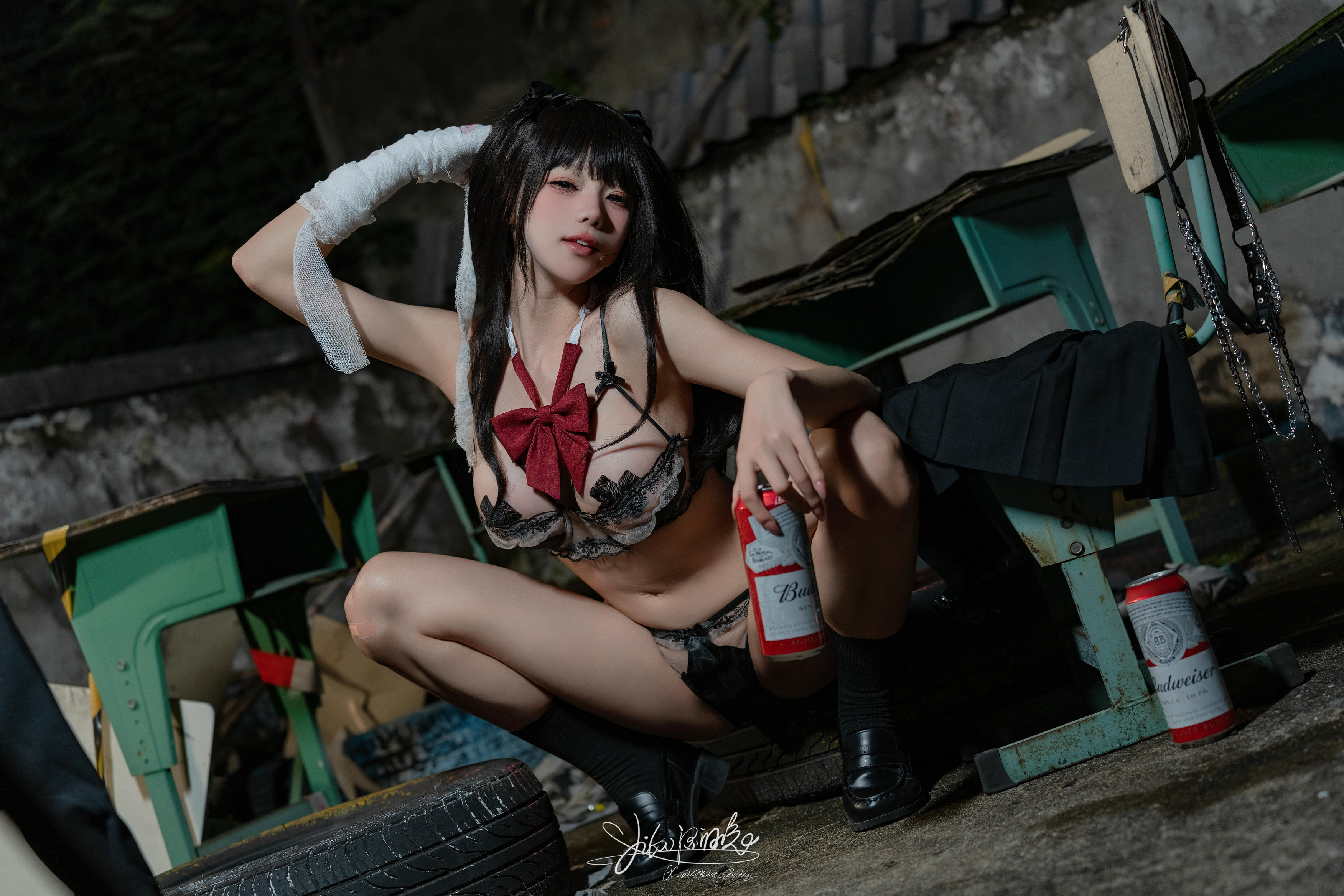 Yiko湿润兔 NO.197 24.11月作品『不良女高』短发 [73P1V 1.79GB]_第3集