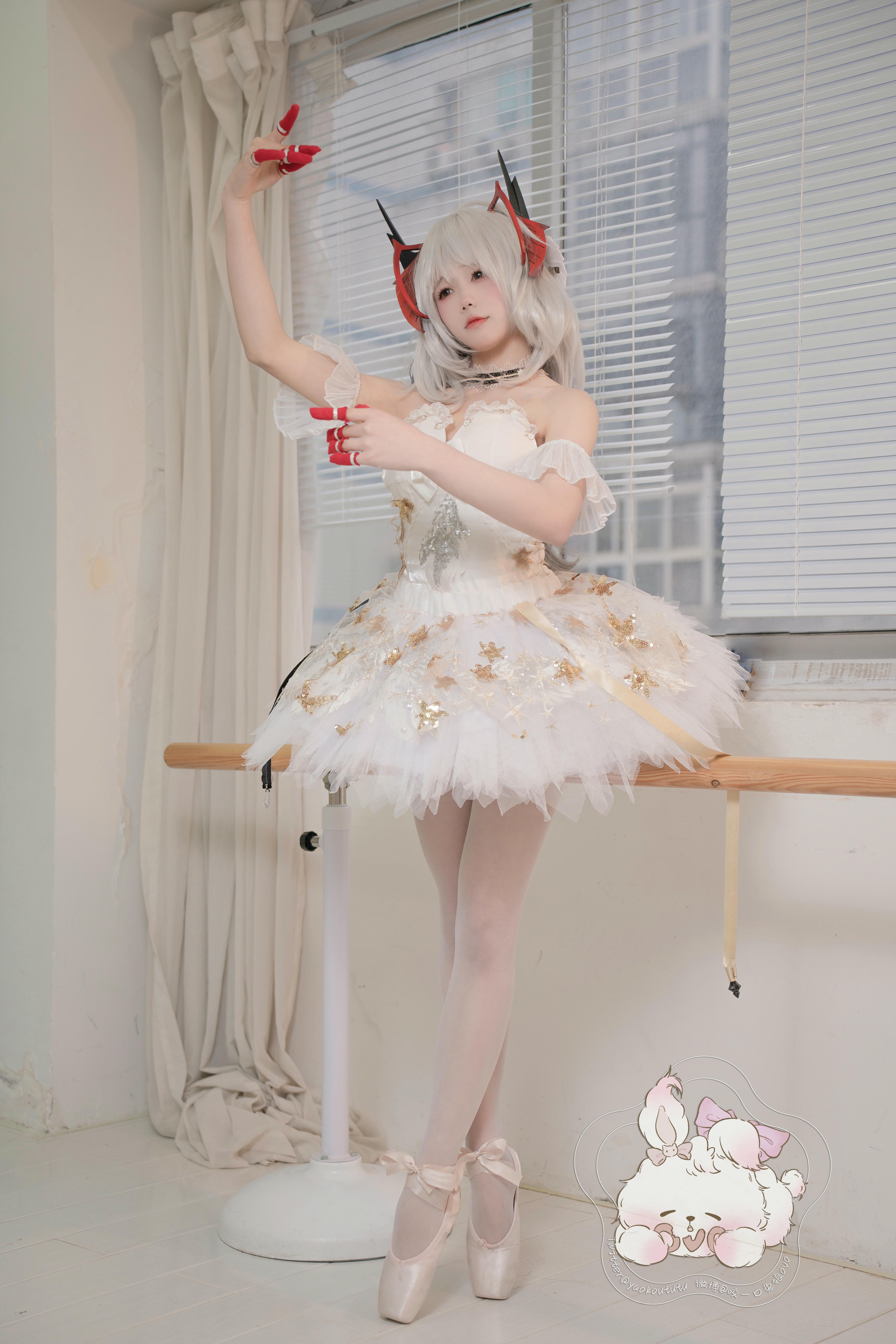 黏黏团子兔 NO.040 W天鹅之舞 [55P+1V 1.24GB]_第1集