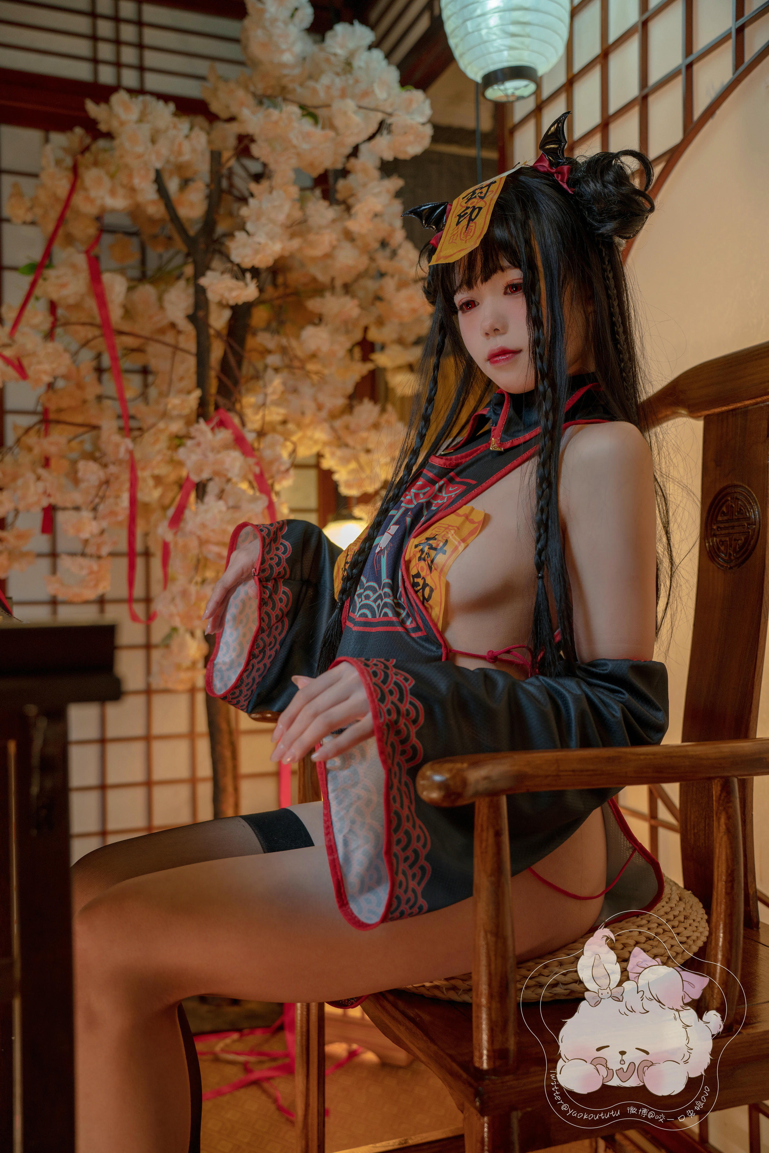 黏黏团子兔 NO.044 僵尸蹲蹲 [50P+1V 956MB]_第1集