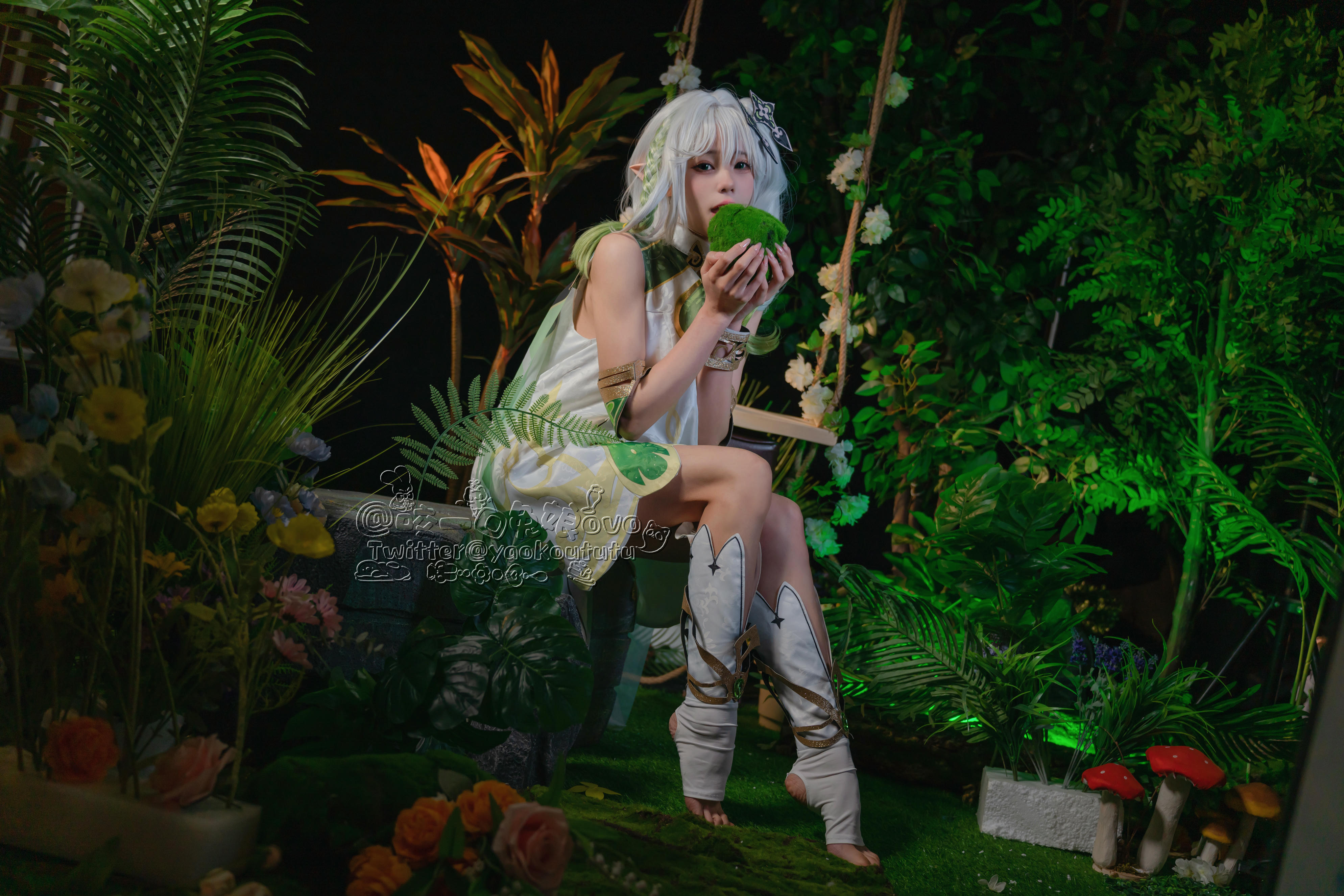 黏黏团子兔 NO.067 咬一口兔娘ovo 万年萝莉纳西妲 [40P-776MB]_第1集