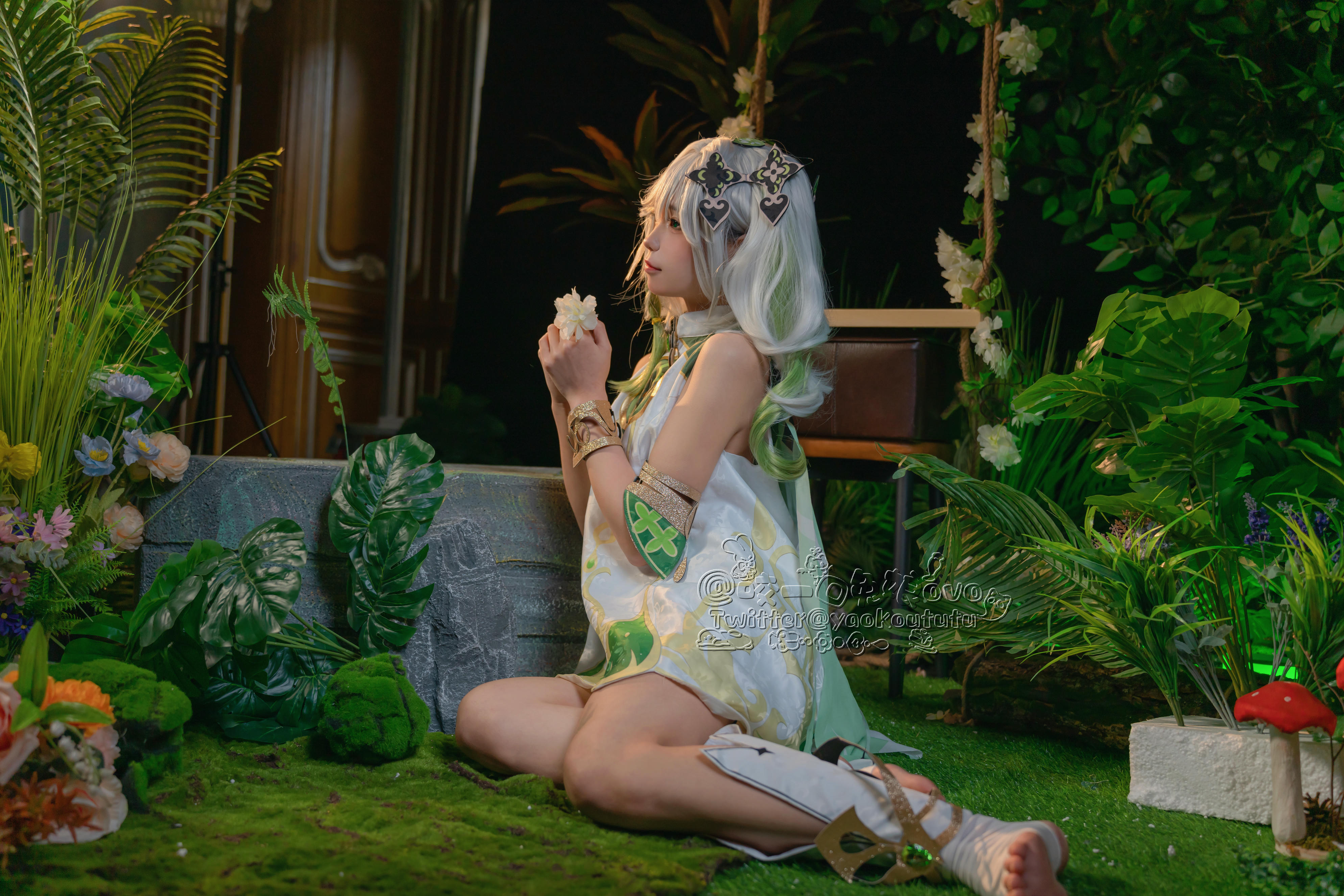 黏黏团子兔 NO.067 咬一口兔娘ovo 万年萝莉纳西妲 [40P-776MB]_第1集