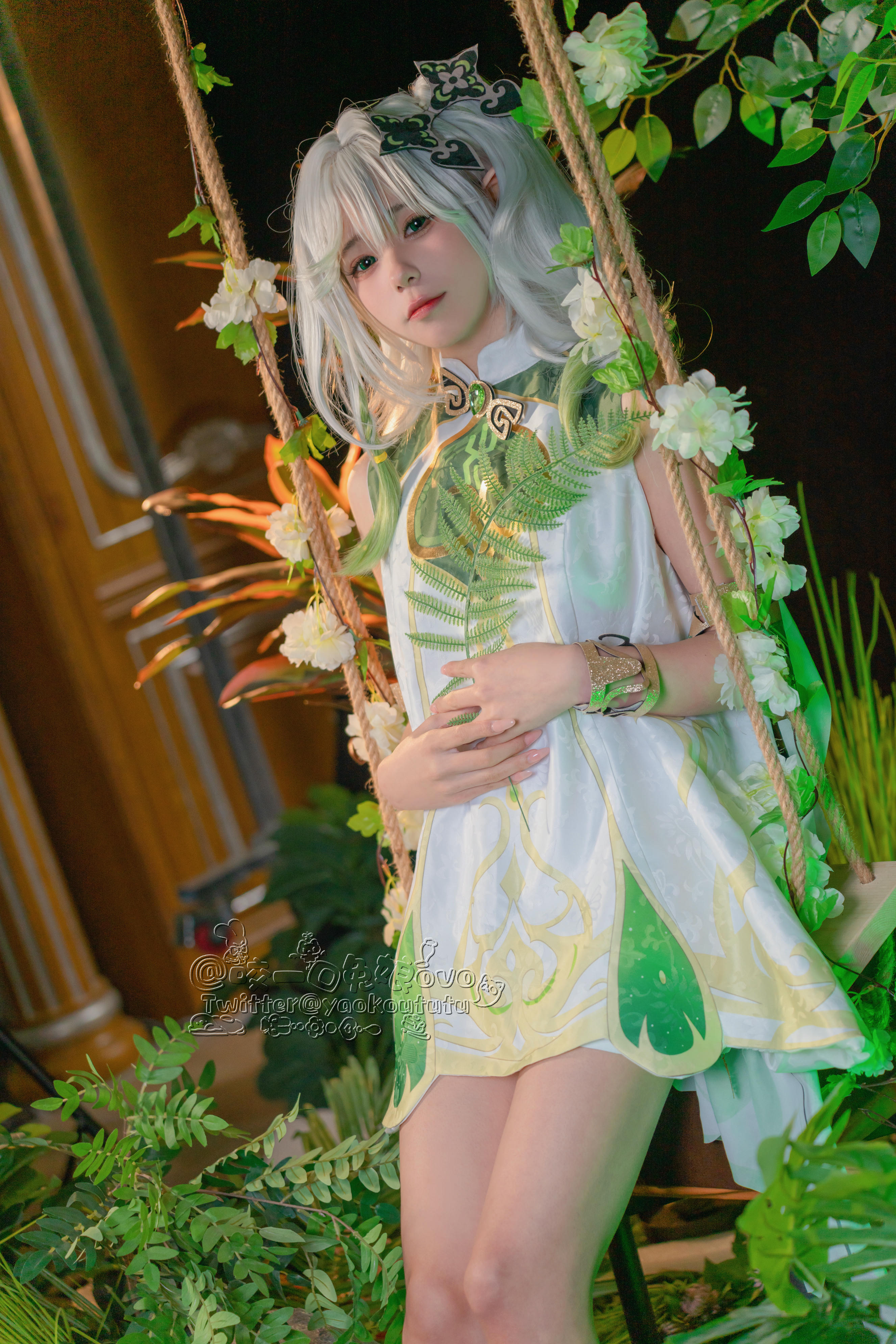 黏黏团子兔 NO.067 咬一口兔娘ovo 万年萝莉纳西妲 [40P-776MB]_第1集