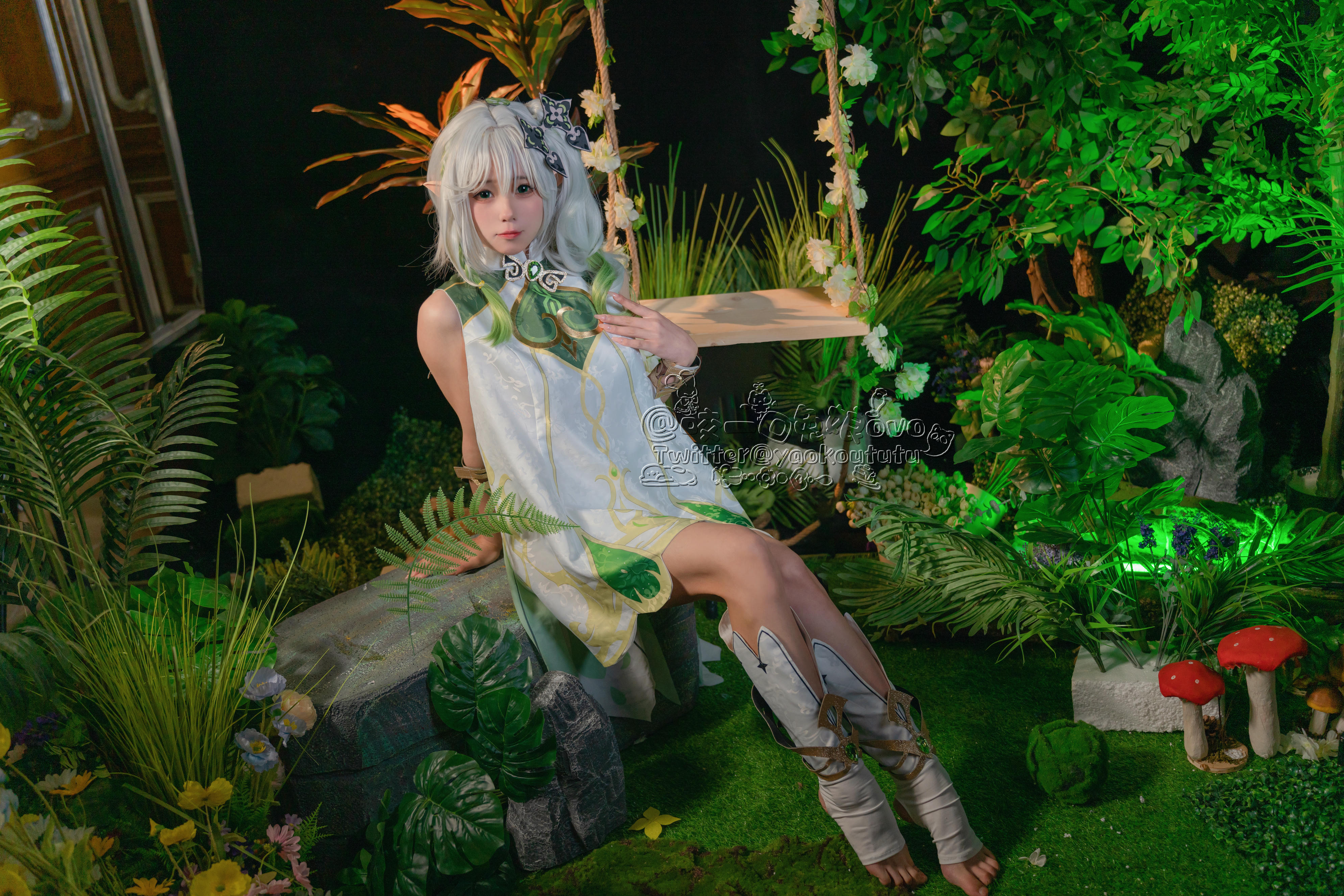 黏黏团子兔 NO.067 咬一口兔娘ovo 万年萝莉纳西妲 [40P-776MB]_第1集