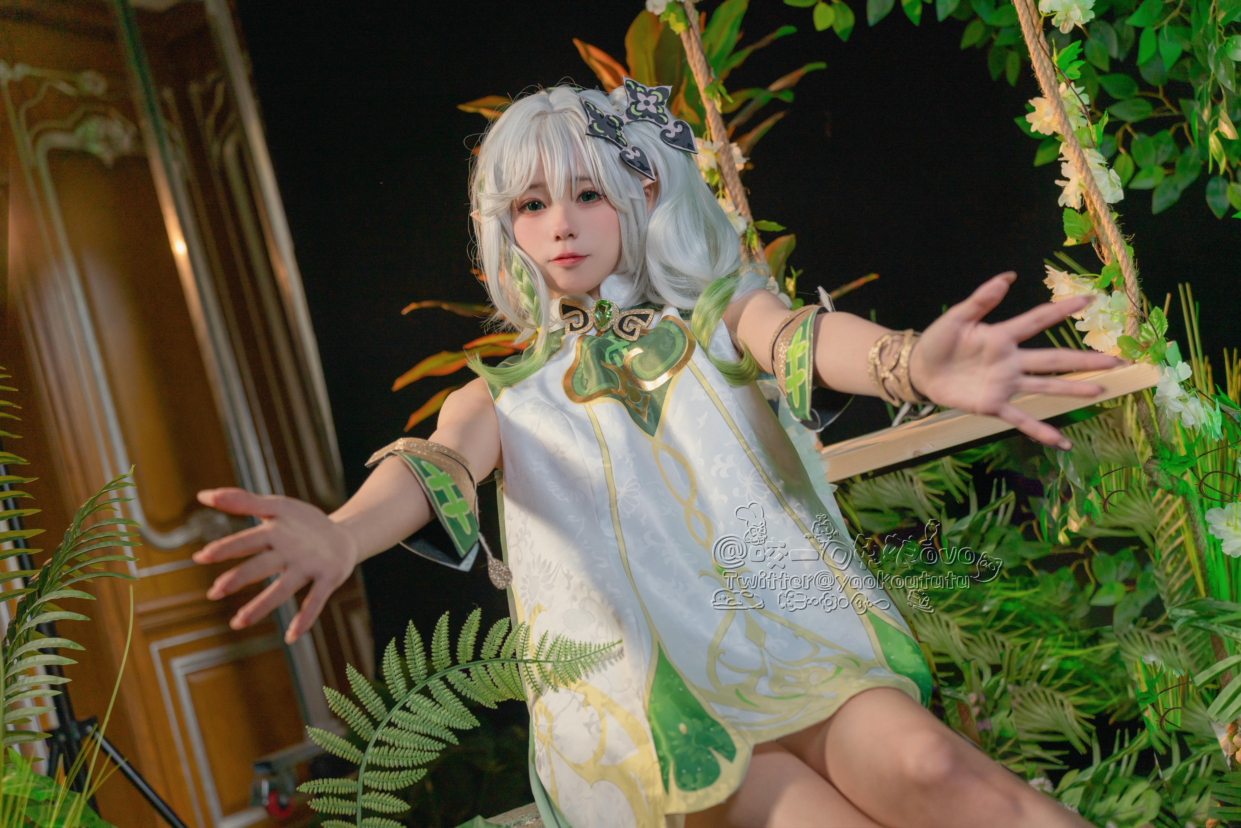 黏黏团子兔 NO.067 咬一口兔娘ovo 万年萝莉纳西妲 [40P-776MB]_第1集