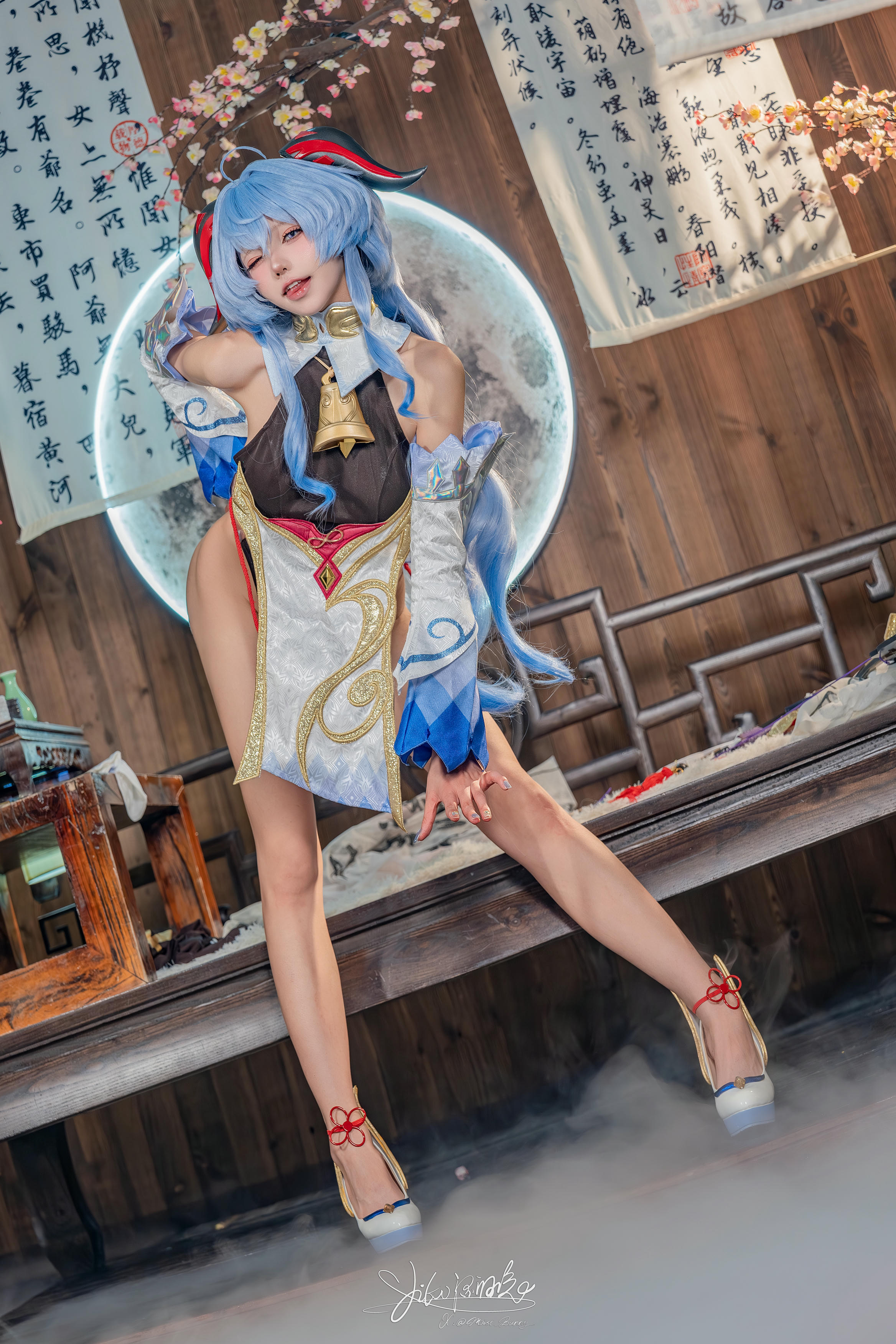 Yiko湿润兔 NO.200 24.11月作品『循循守月-甘雨』洛春赋 [76P1V 1.92GB]_第2集