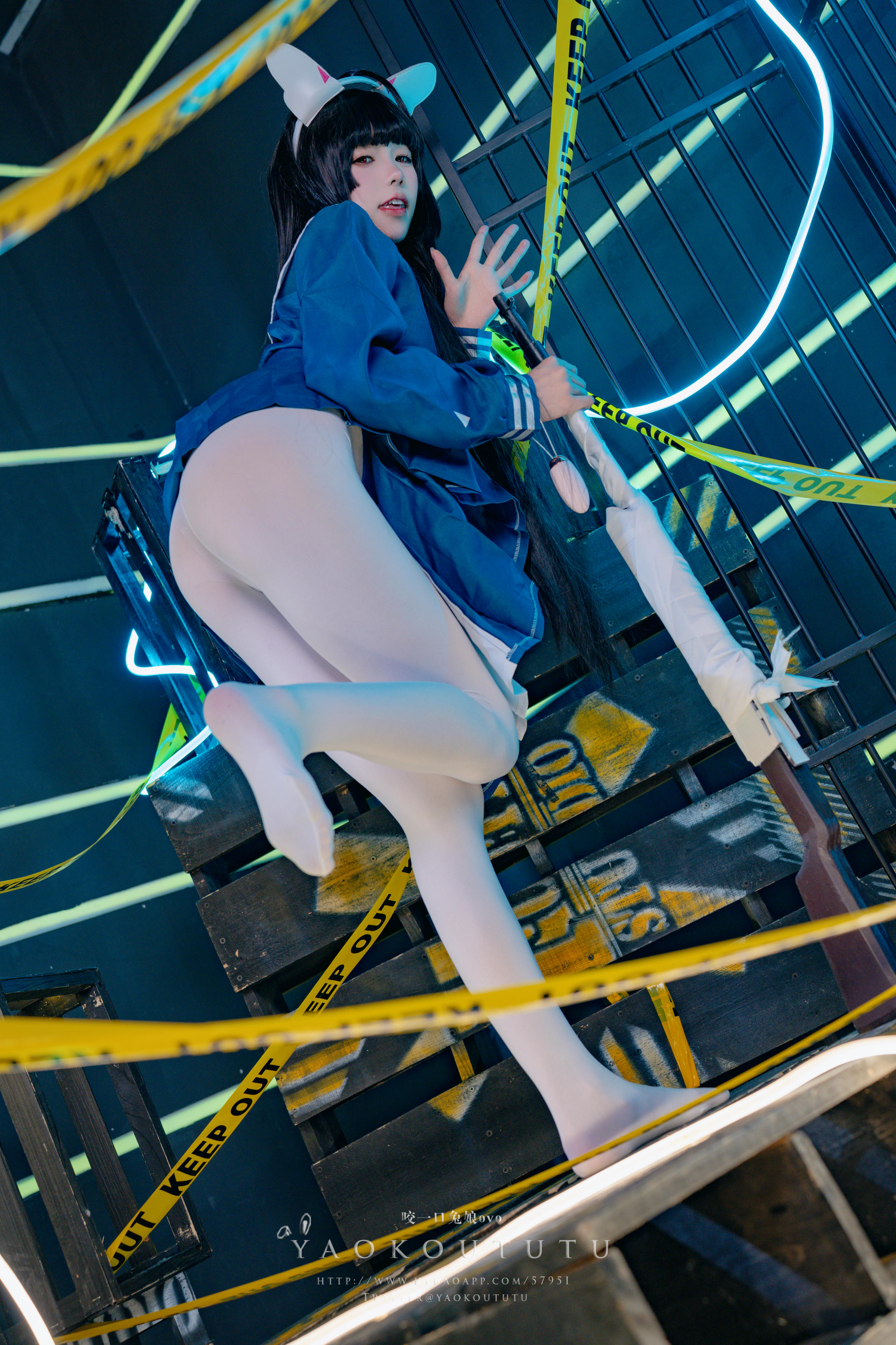 黏黏团子兔 NO.071 咬一口兔娘ovo『兔兔班车』NO.2 霞沢美游 [41P1V 713MB]_第1集