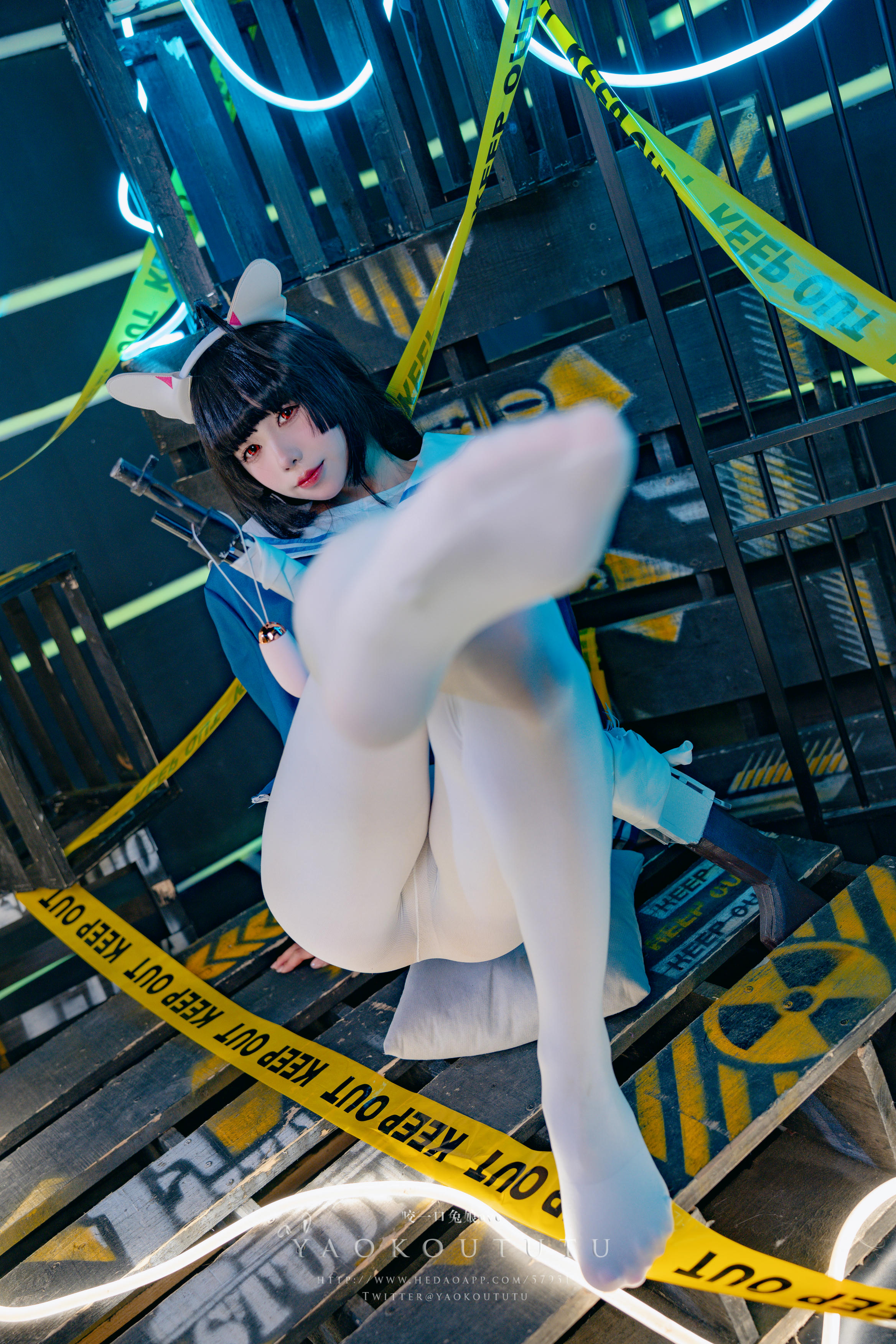 黏黏团子兔 NO.071 咬一口兔娘ovo『兔兔班车』NO.2 霞沢美游 [41P1V 713MB]_第1集