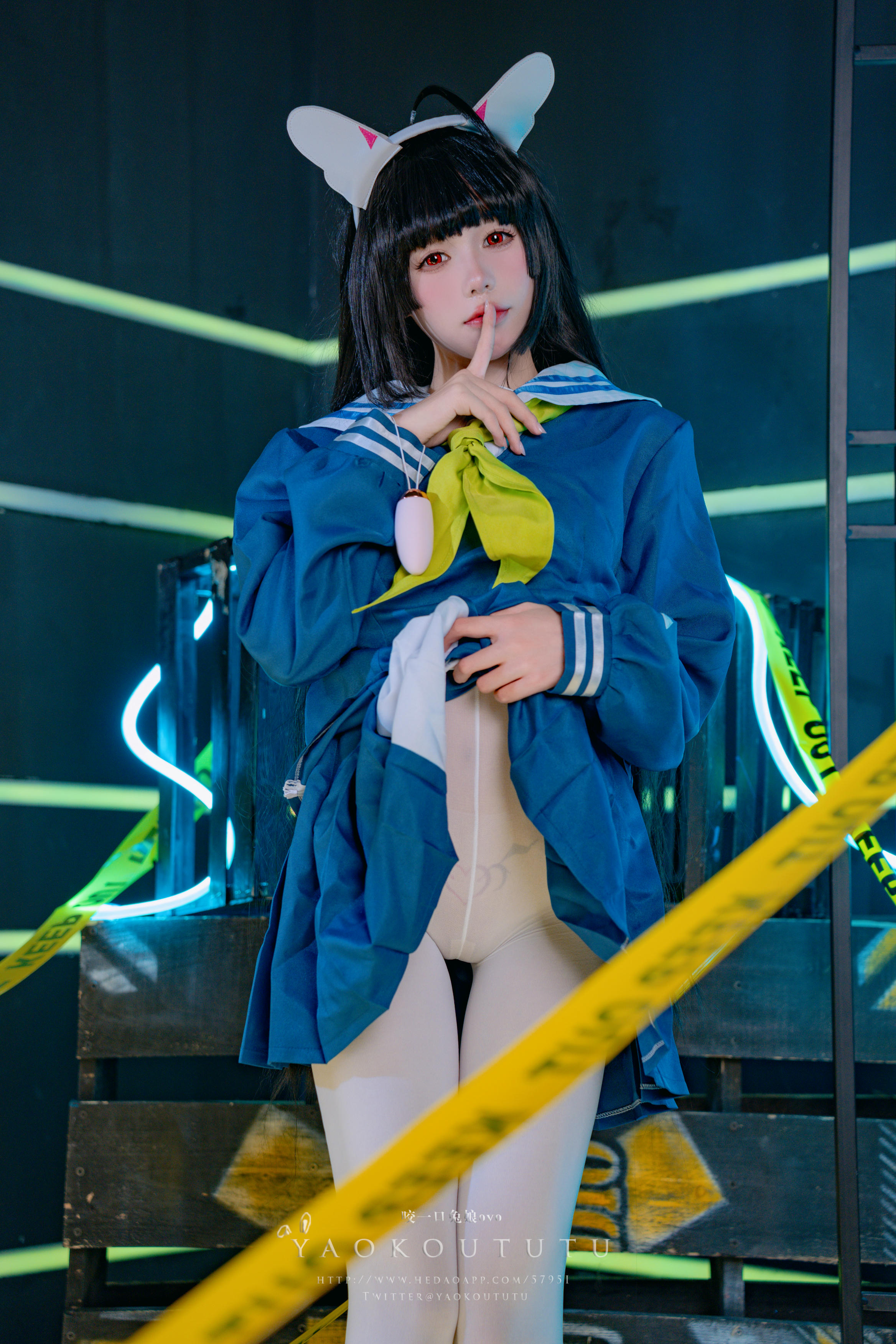 黏黏团子兔 NO.071 咬一口兔娘ovo『兔兔班车』NO.2 霞沢美游 [41P1V 713MB]_第1集