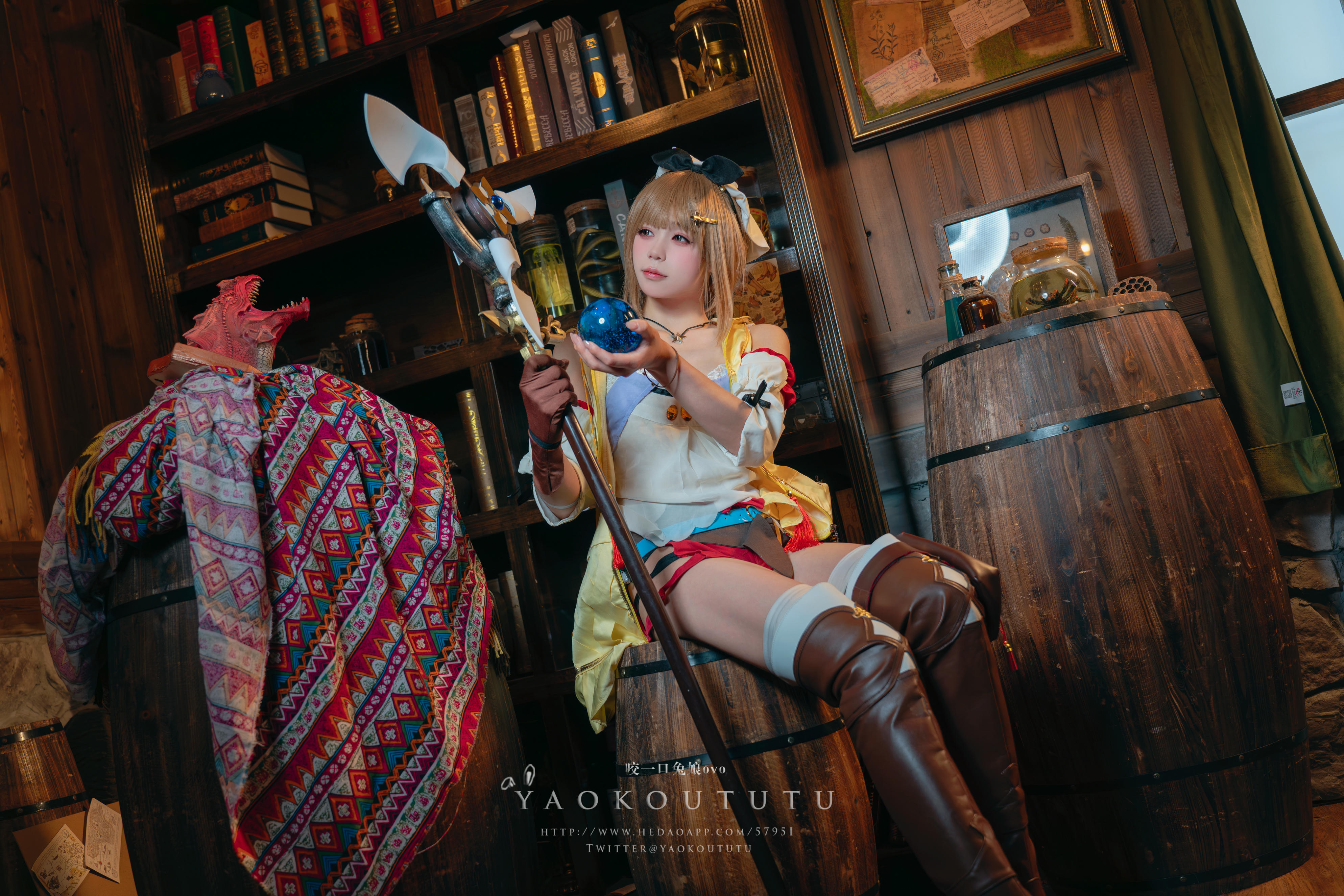 黏黏团子兔 NO.073 咬一口兔娘ovo 『莱莎的秘密工坊』和我交往吗 [53P1V 1.12GB]_第1集