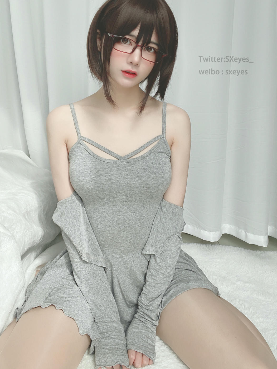 眼酱大魔王w NO.022 肉丝连衣裙 [30P-130MB]_第1集