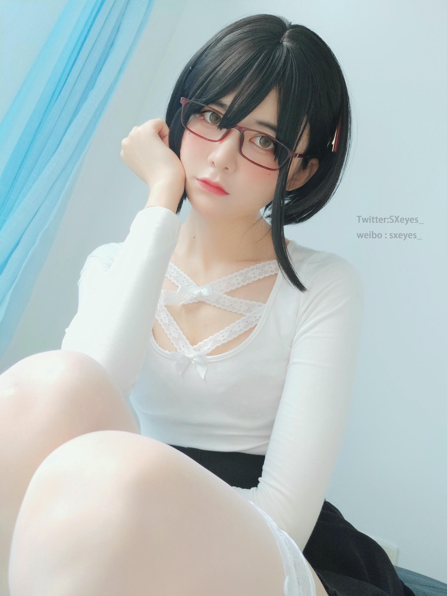 眼酱大魔王w NO.024 白蕾丝姐姐 [27P-126MB]_第1集