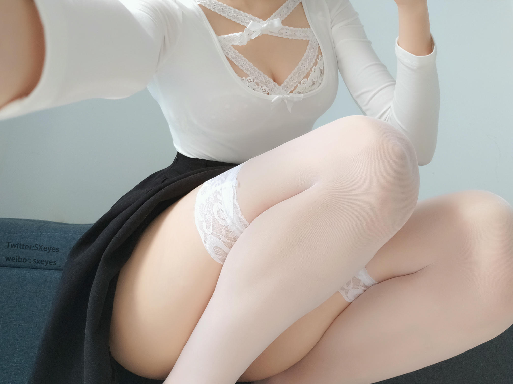 眼酱大魔王w NO.024 白蕾丝姐姐 [27P-126MB]_第1集