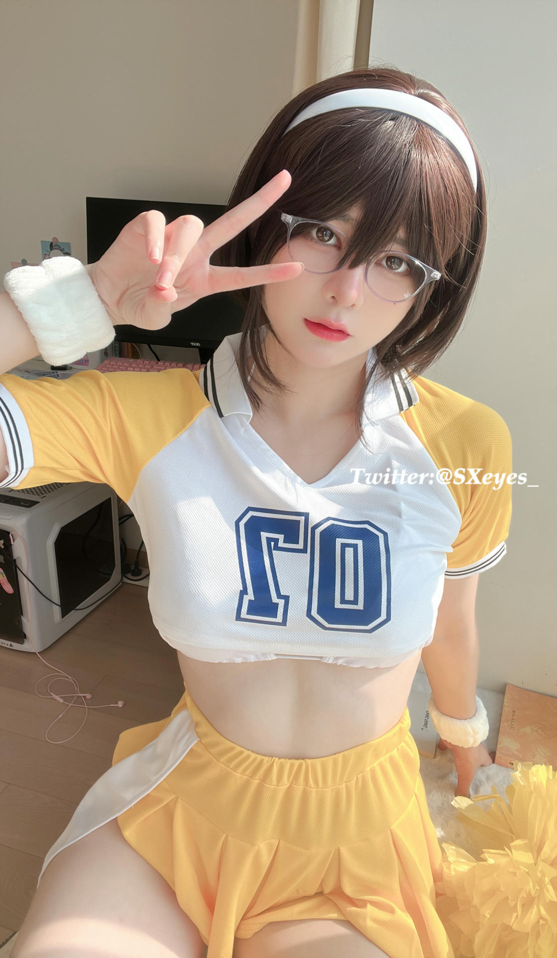 眼酱大魔王w NO.051 2022年11月合集 (6套) [41P 3V 404MB]-2022-11-15 動画 チアリーダー🌟 [6P 2V]_第1集