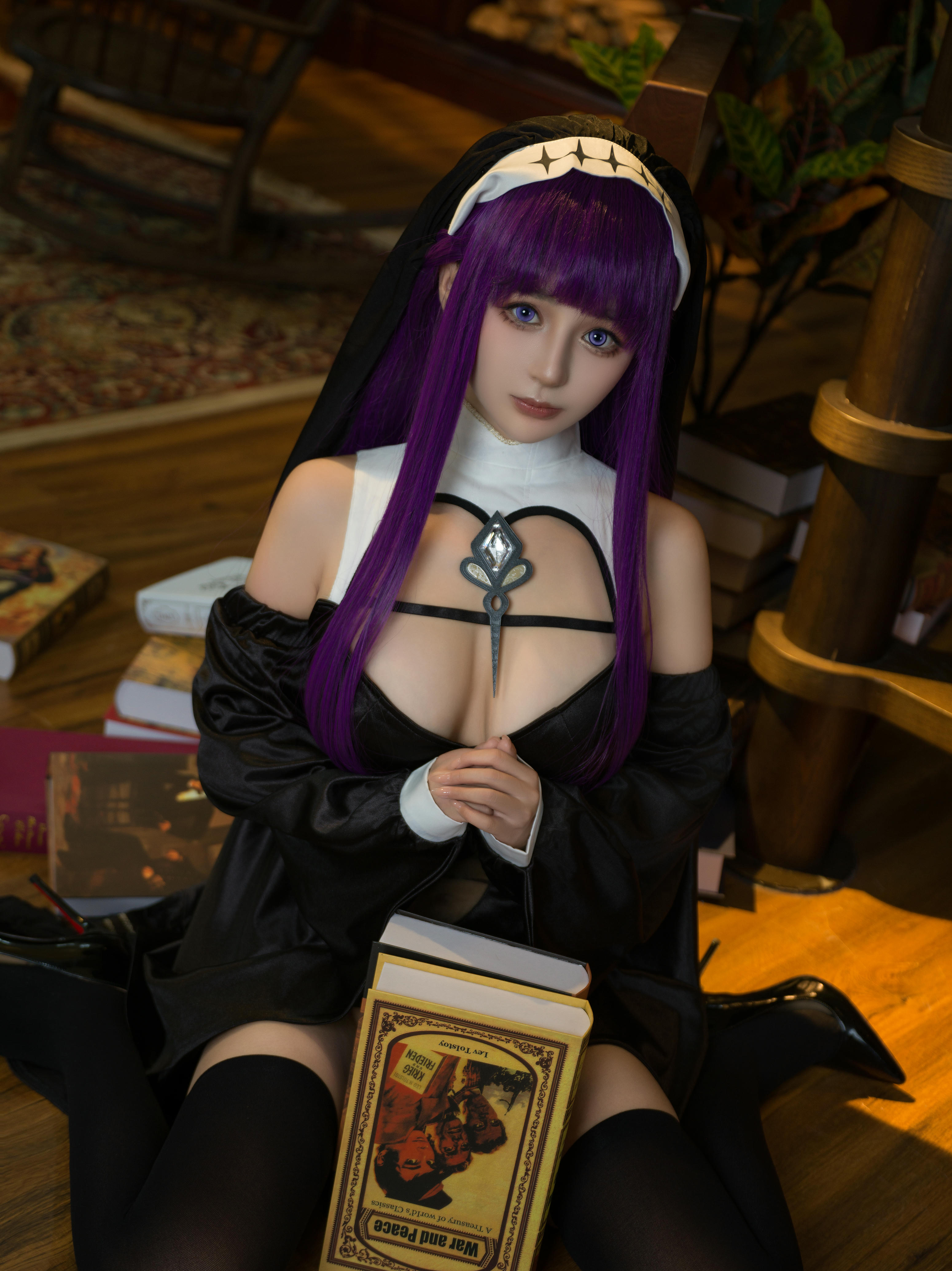 樱井宁宁-桜井宁宁 NO.134 葬送的芙莉莲 黑菲伦 [88P-3.95GB]_第1集