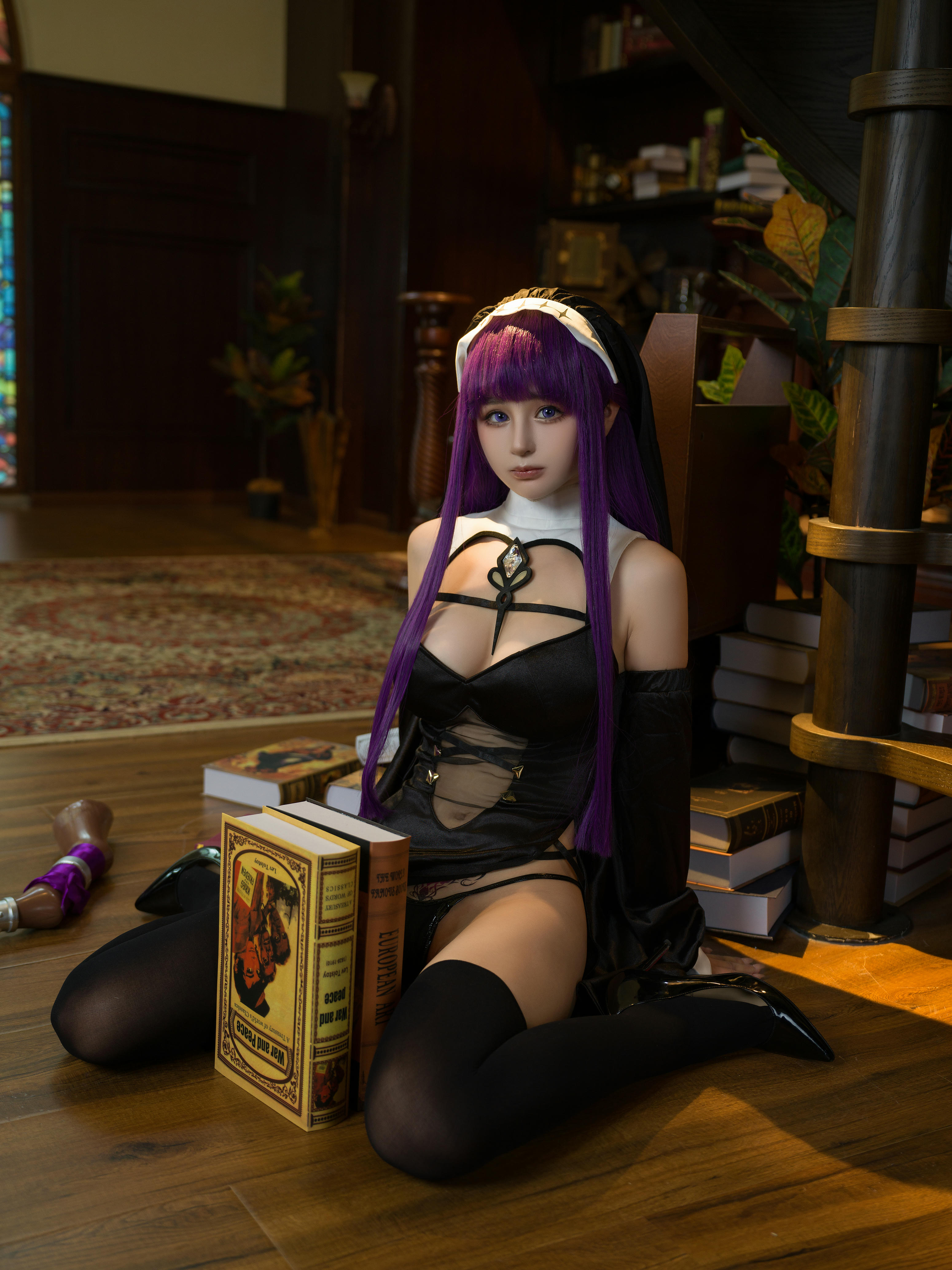 樱井宁宁-桜井宁宁 NO.134 葬送的芙莉莲 黑菲伦 [88P-3.95GB]_第1集