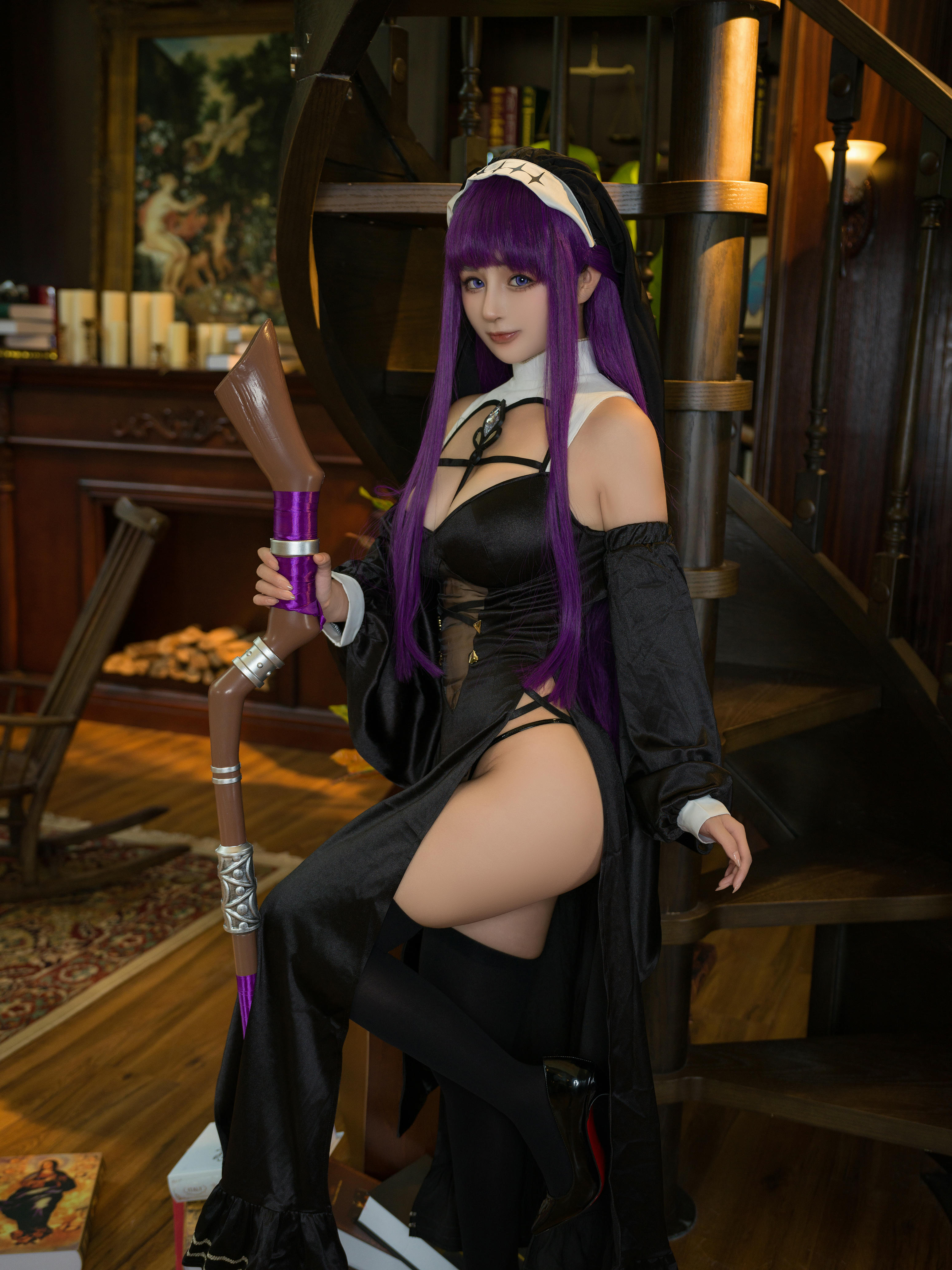 樱井宁宁-桜井宁宁 NO.134 葬送的芙莉莲 黑菲伦 [88P-3.95GB]_第1集