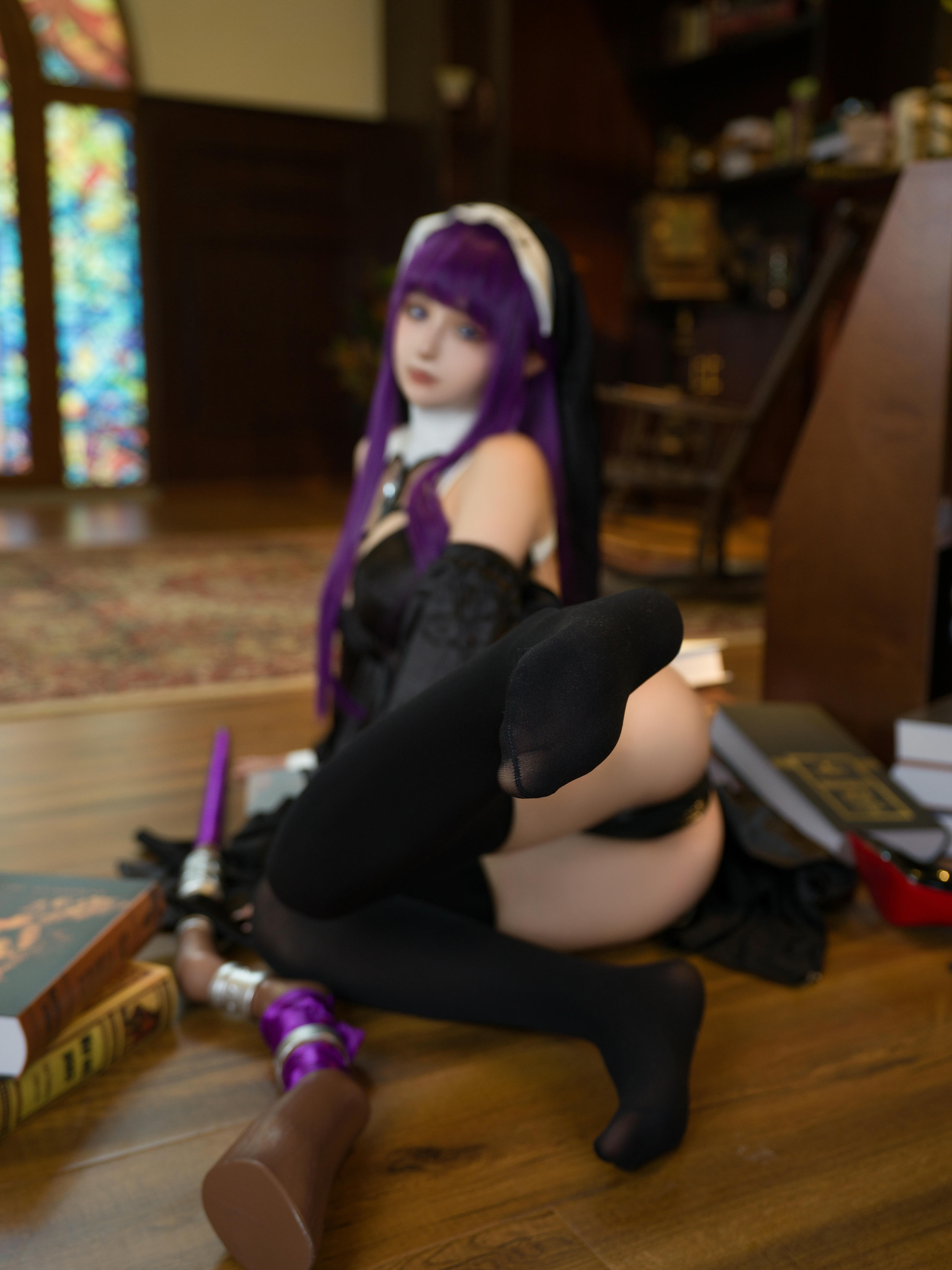 樱井宁宁-桜井宁宁 NO.134 葬送的芙莉莲 黑菲伦 [88P-3.95GB]_第2集