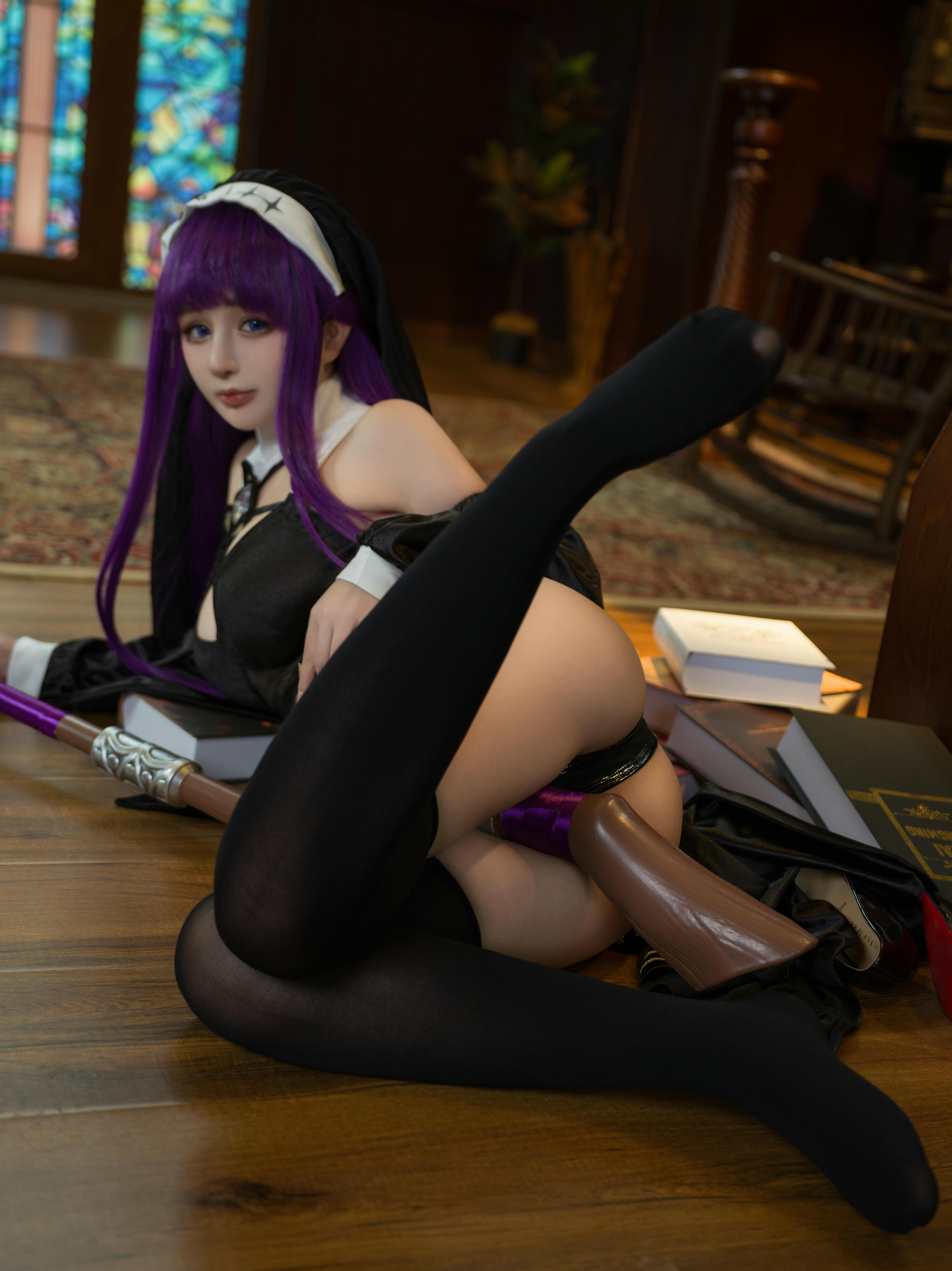 樱井宁宁-桜井宁宁 NO.134 葬送的芙莉莲 黑菲伦 [88P-3.95GB]_第2集