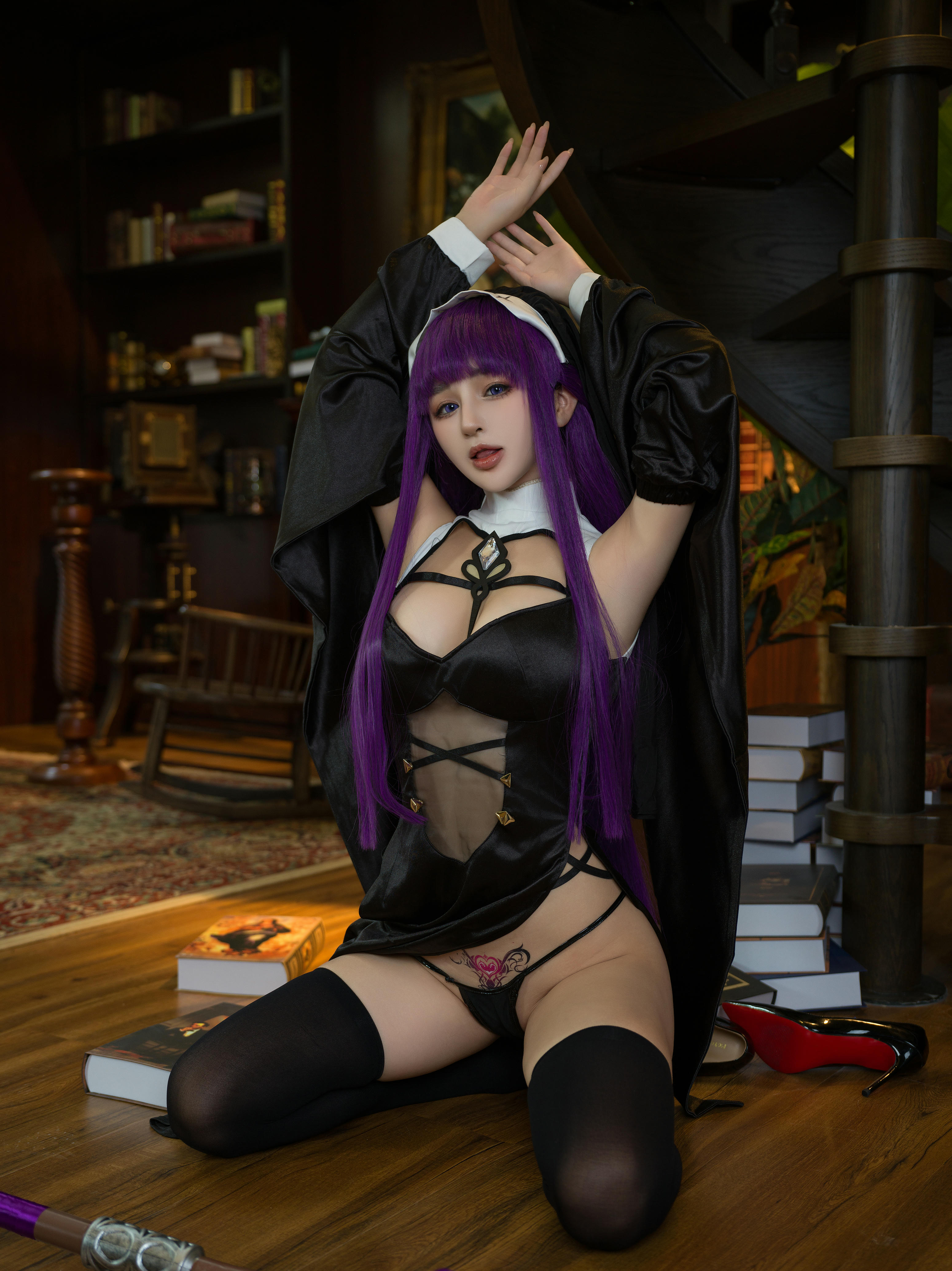 樱井宁宁-桜井宁宁 NO.134 葬送的芙莉莲 黑菲伦 [88P-3.95GB]_第2集