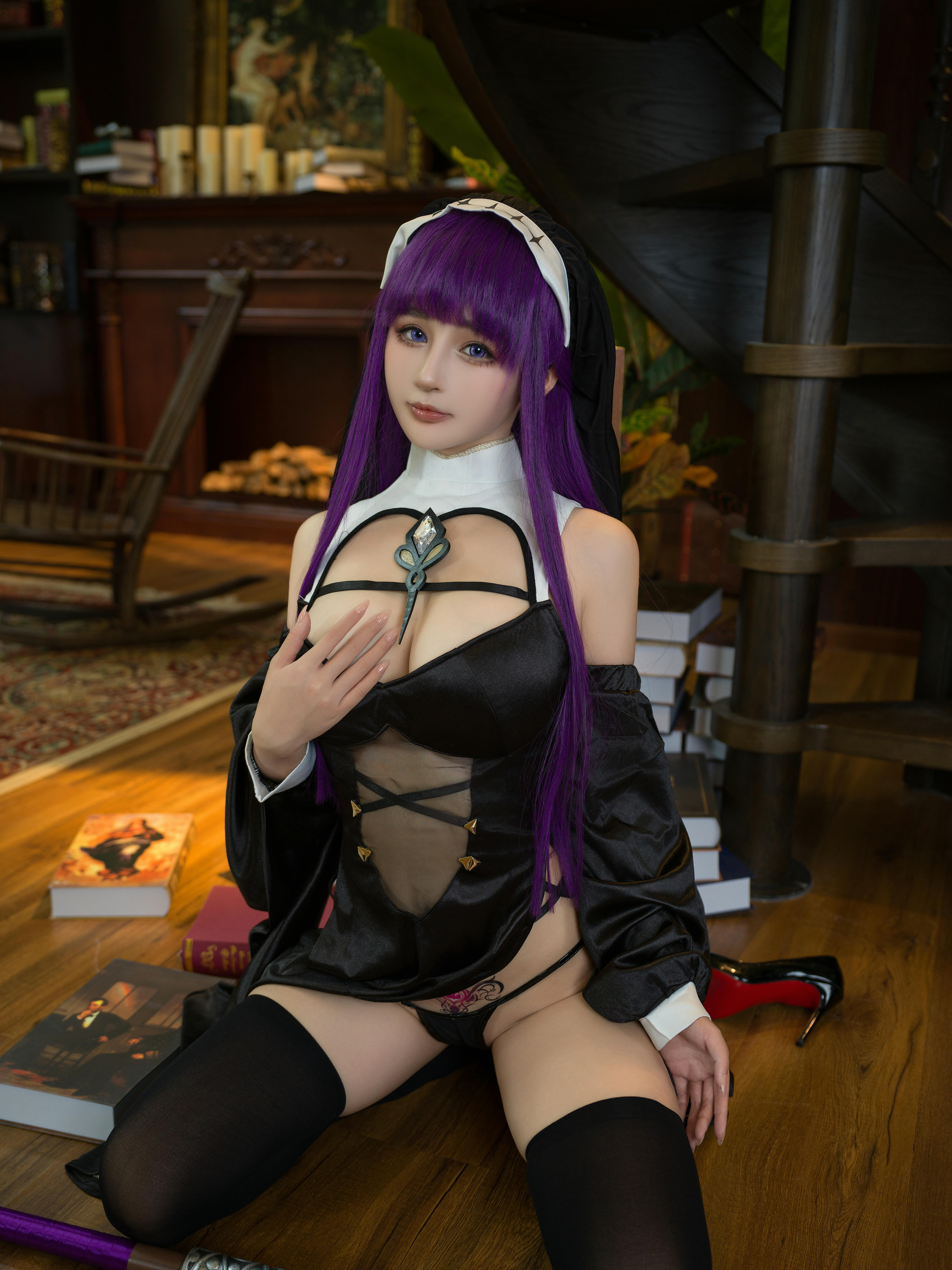 樱井宁宁-桜井宁宁 NO.134 葬送的芙莉莲 黑菲伦 [88P-3.95GB]_第2集