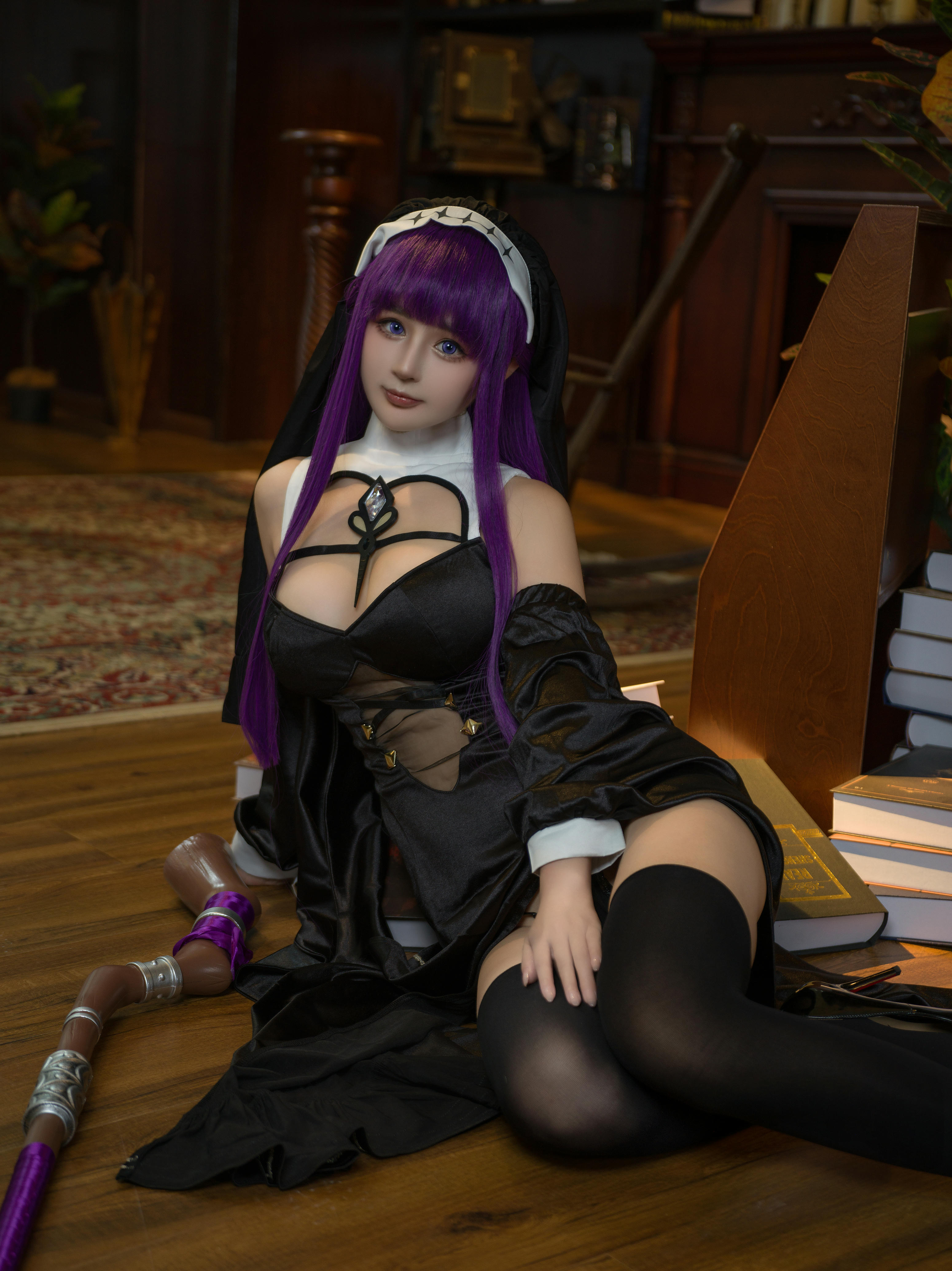 樱井宁宁-桜井宁宁 NO.134 葬送的芙莉莲 黑菲伦 [88P-3.95GB]_第1集