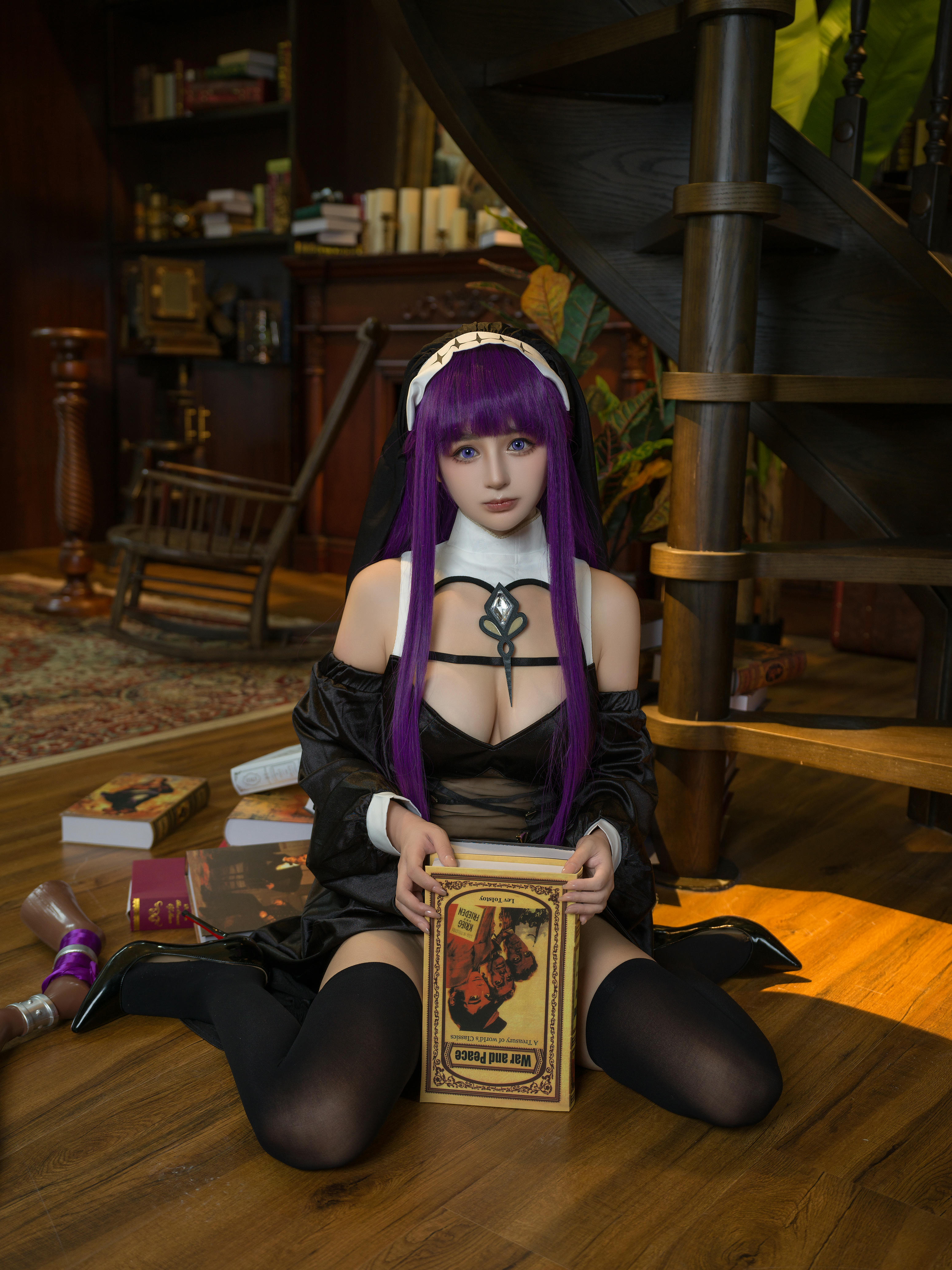 樱井宁宁-桜井宁宁 NO.134 葬送的芙莉莲 黑菲伦 [88P-3.95GB]_第1集