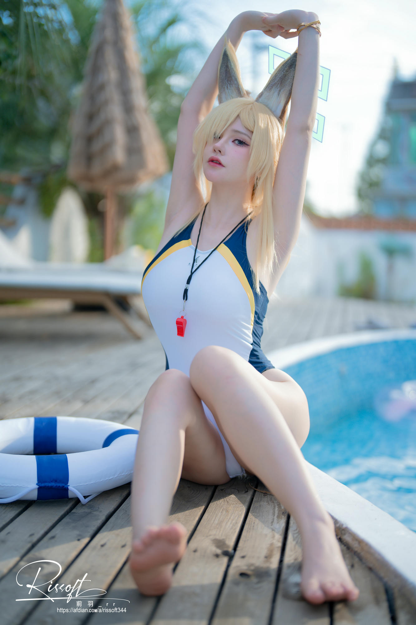 前羽_rr NO.021 碧蓝档案 尾形康娜竞泳[53P-248.8M]_第3集