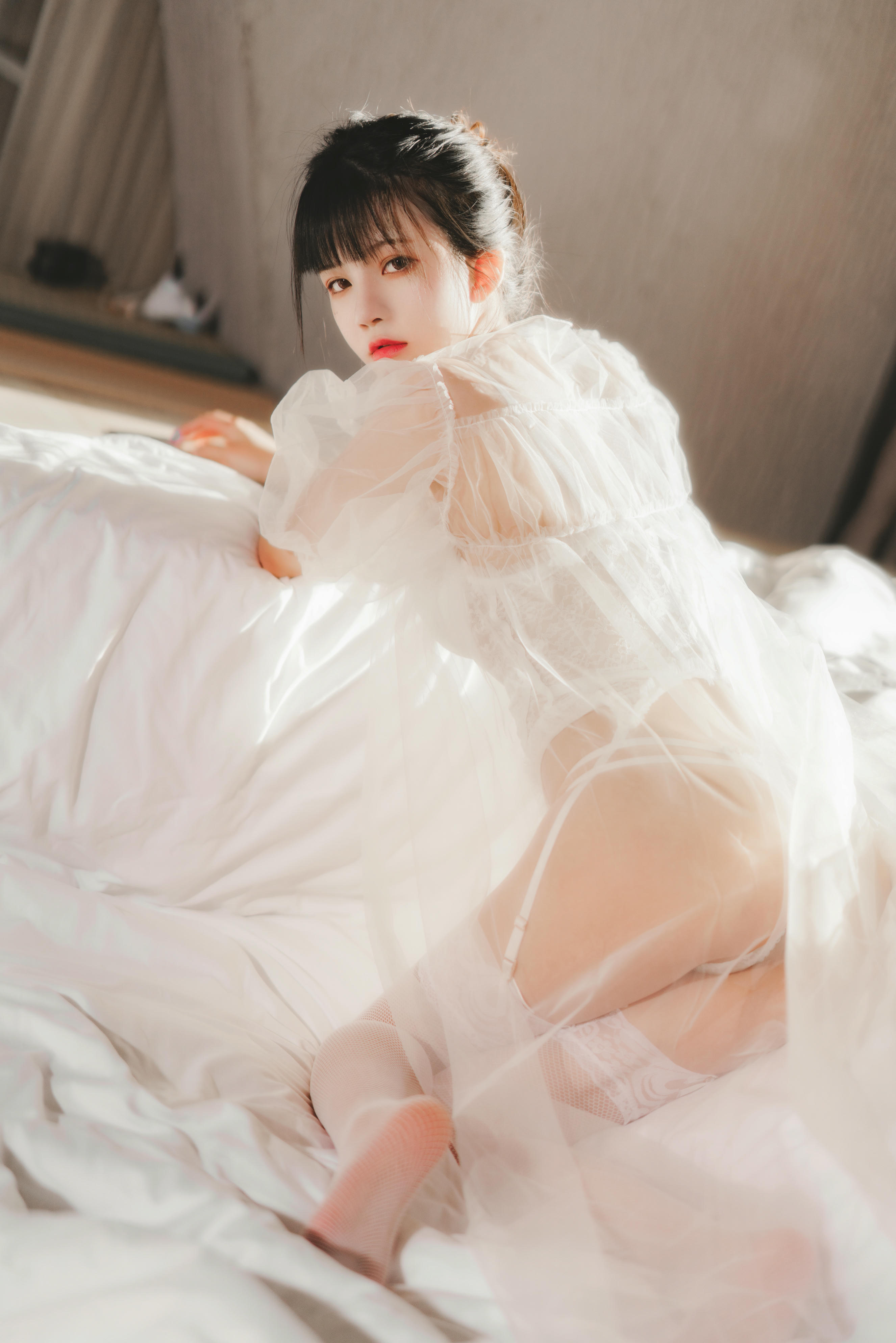 桜桃喵 NO.096 白纱糖01 [40P-601MB]_第2集