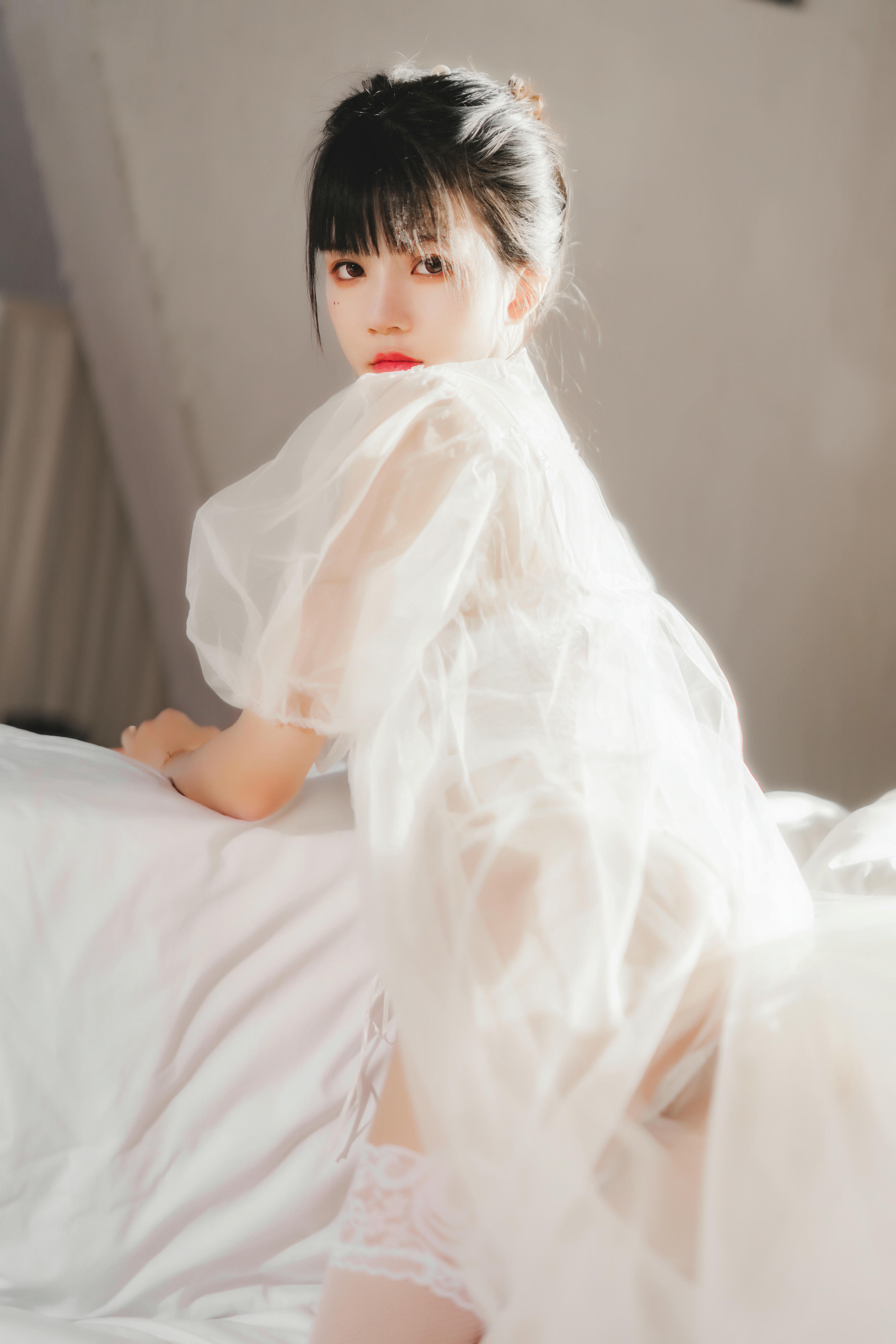 桜桃喵 NO.096 白纱糖01 [40P-601MB]_第2集