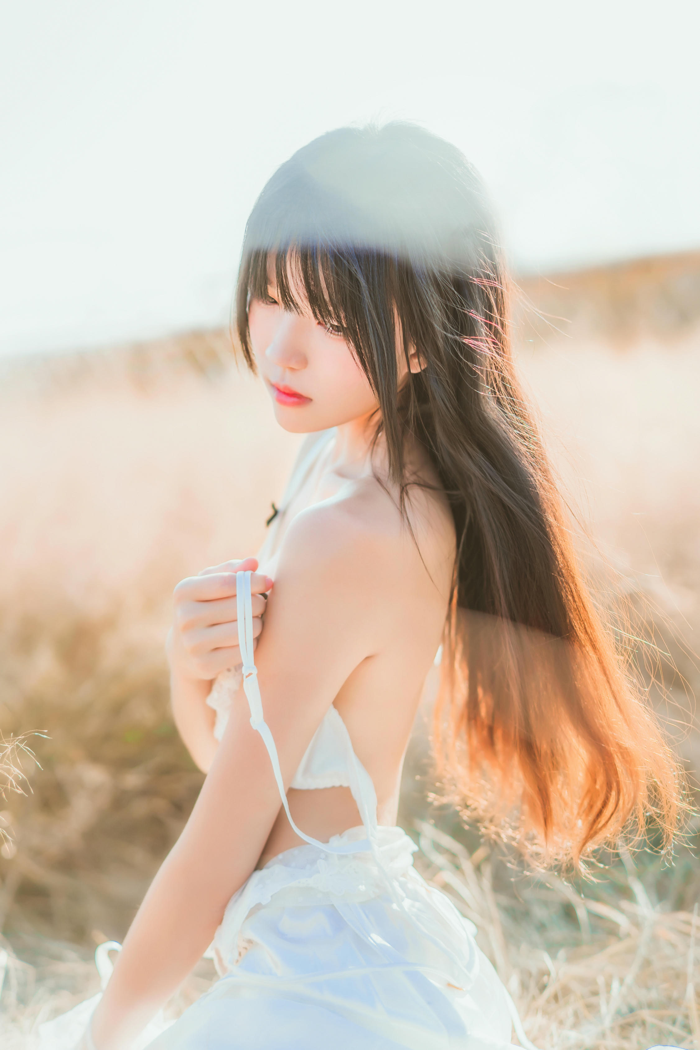 桜桃喵 NO.014 冬眠 白裙上 [48P-674MB]_第3集