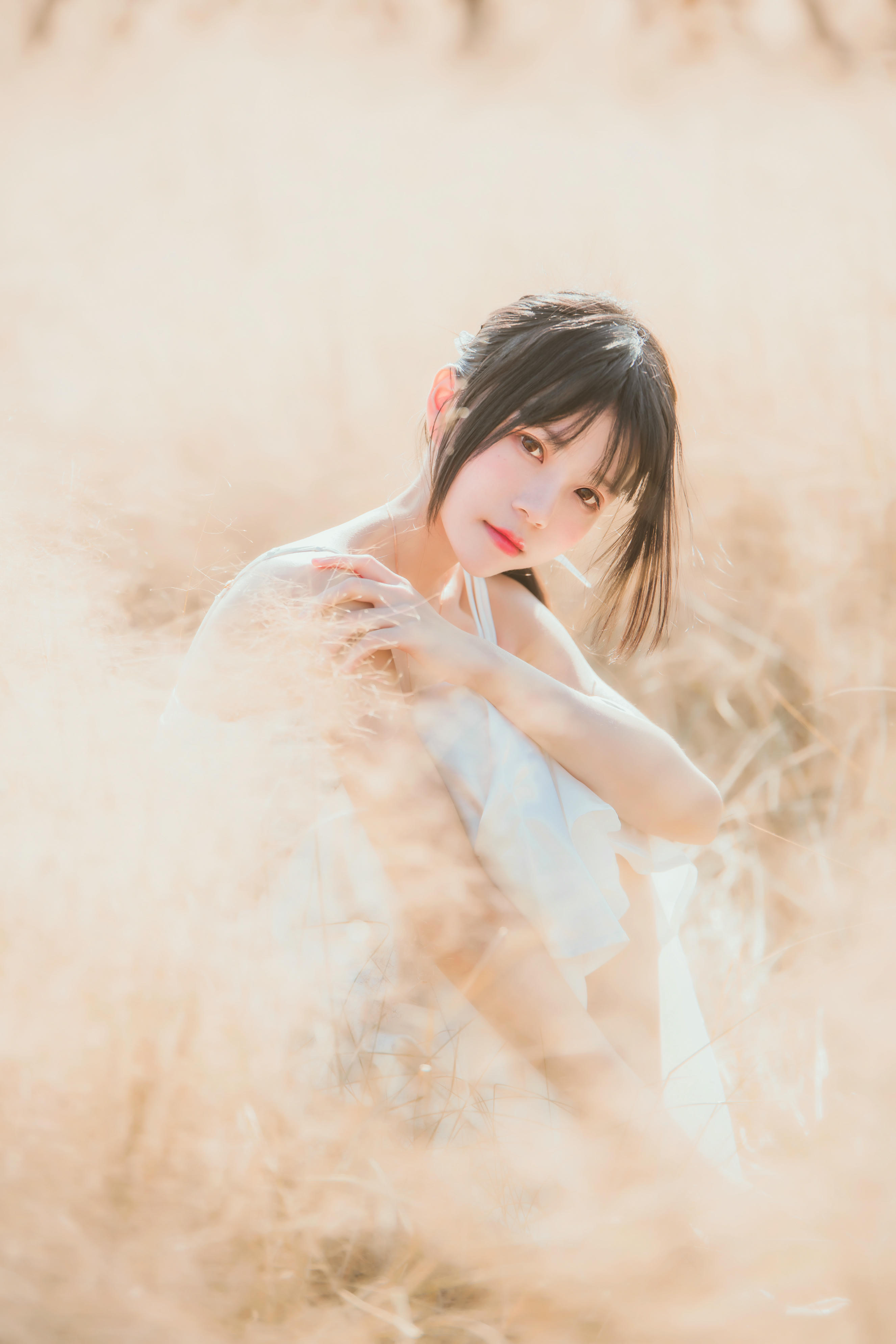 桜桃喵 NO.014 冬眠 白裙上 [48P-674MB]_第1集