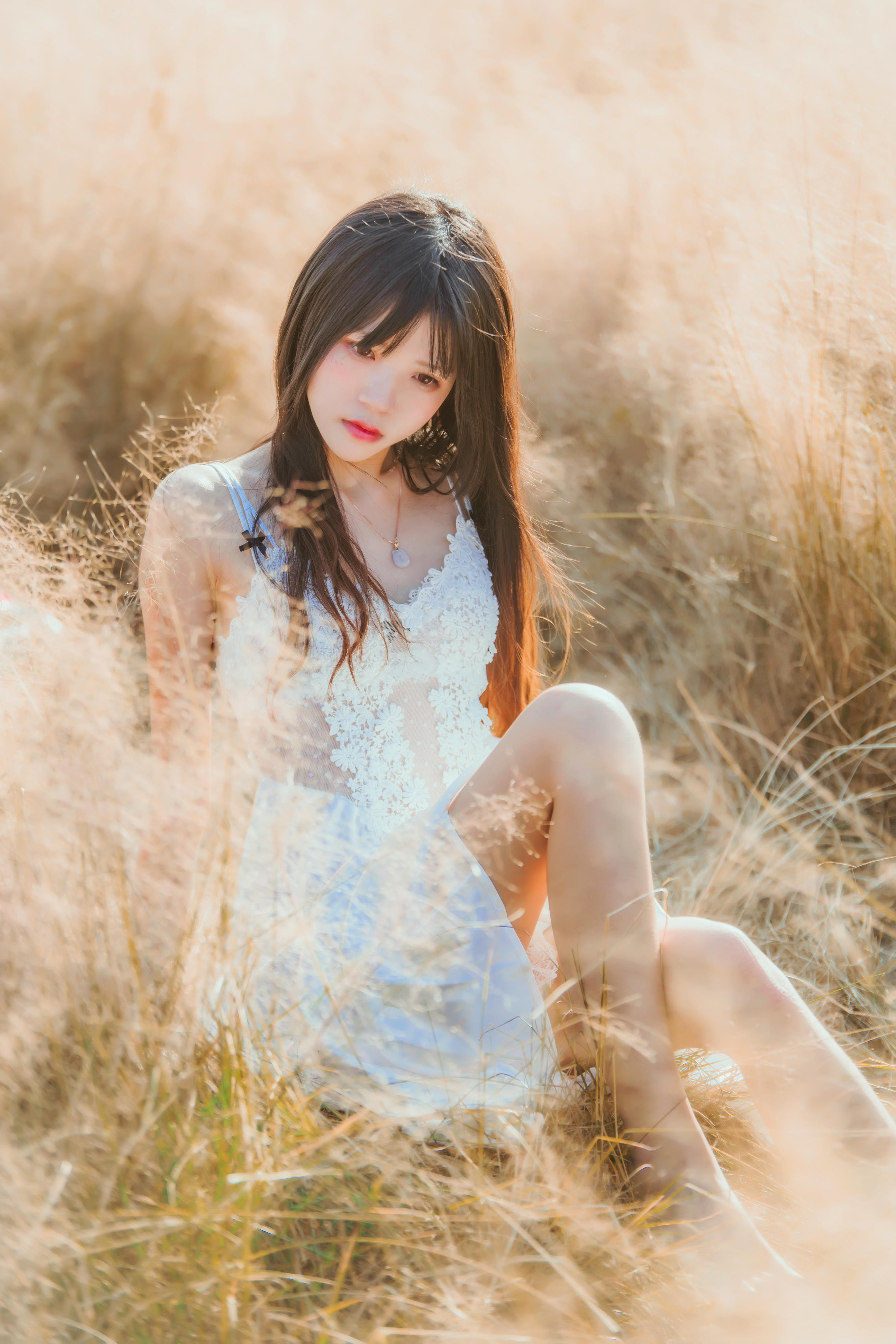 桜桃喵 NO.015 冬眠 白裙下 [45P-601MB]_第1集