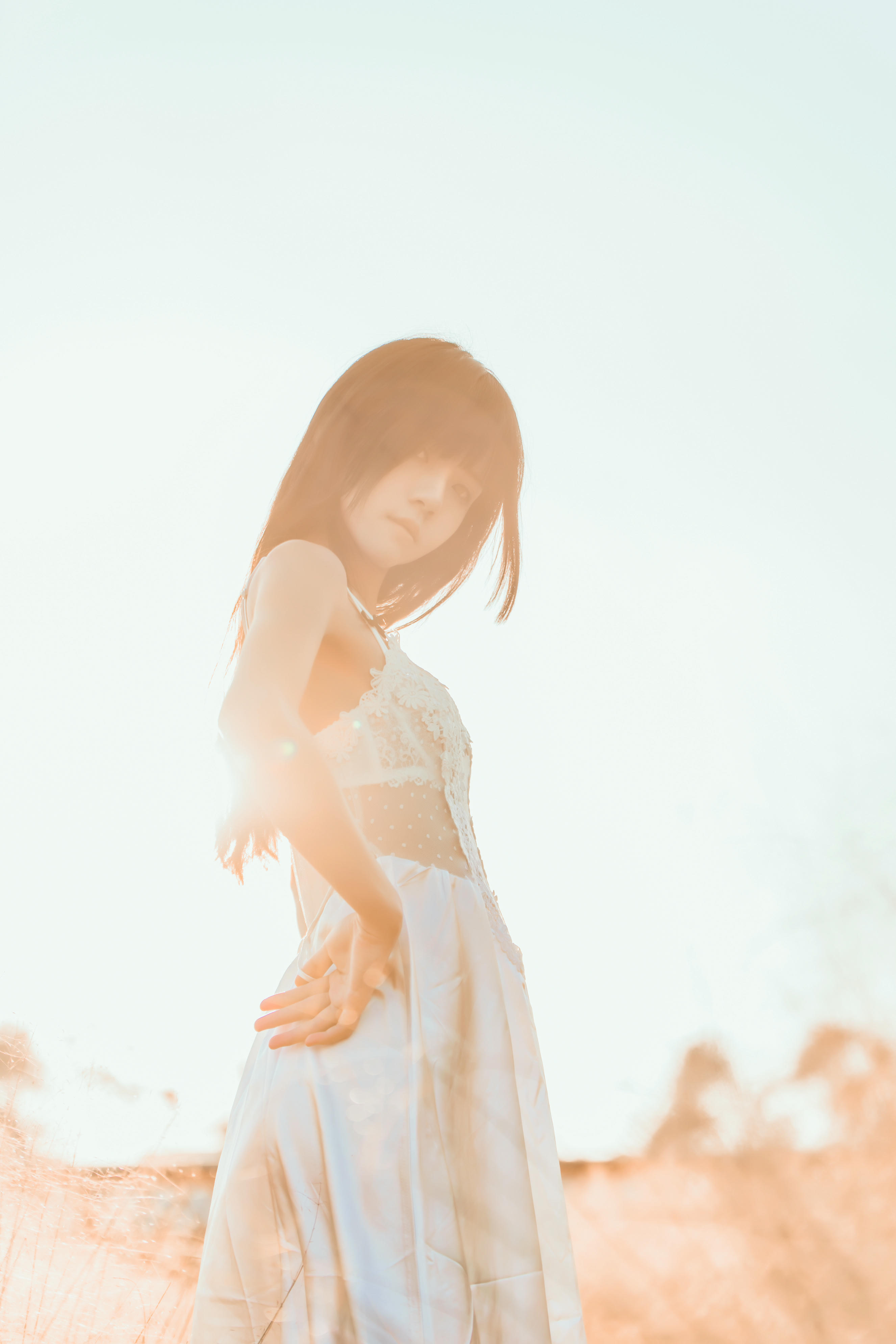 桜桃喵 NO.015 冬眠 白裙下 [45P-601MB]_第2集