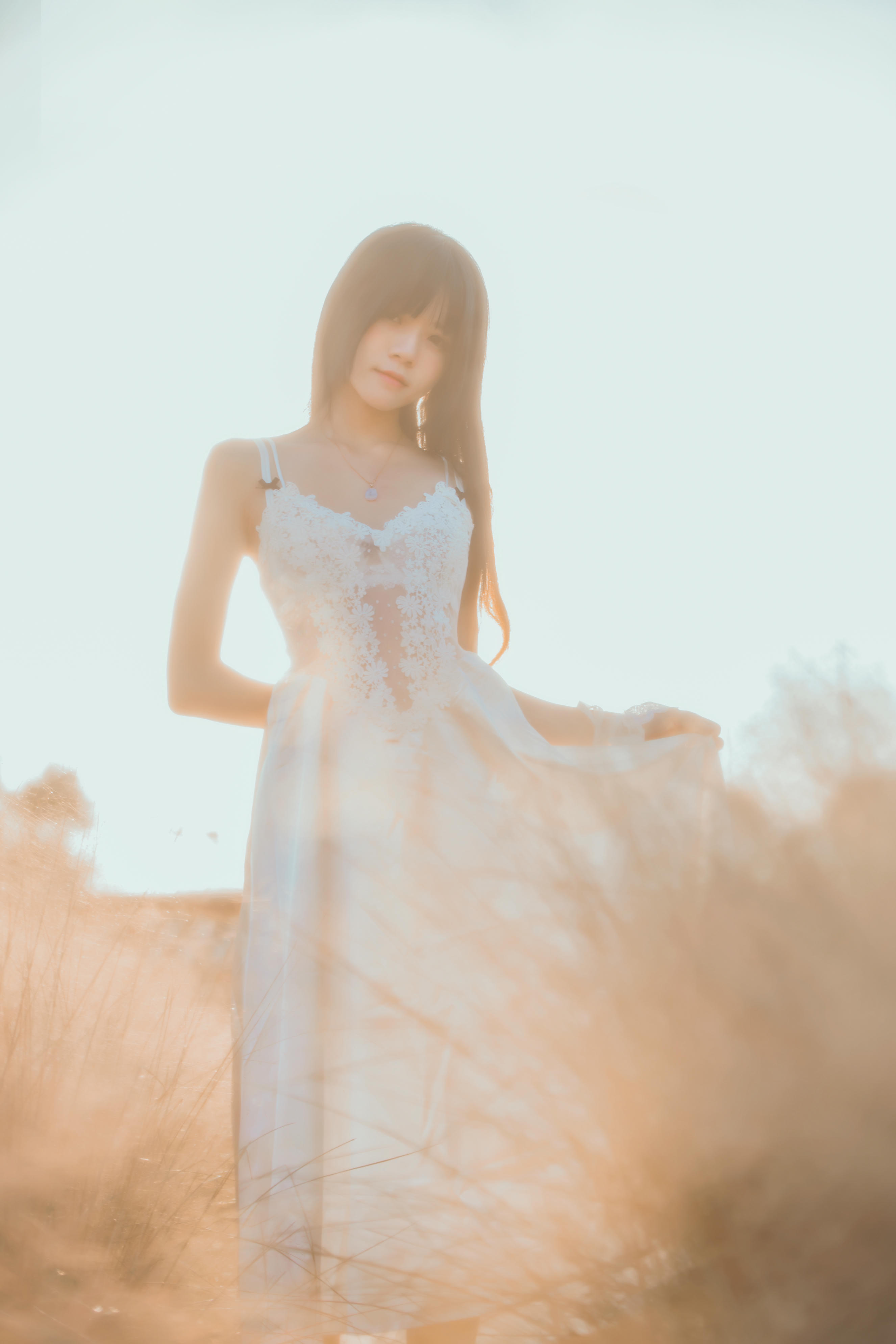 桜桃喵 NO.015 冬眠 白裙下 [45P-601MB]_第2集