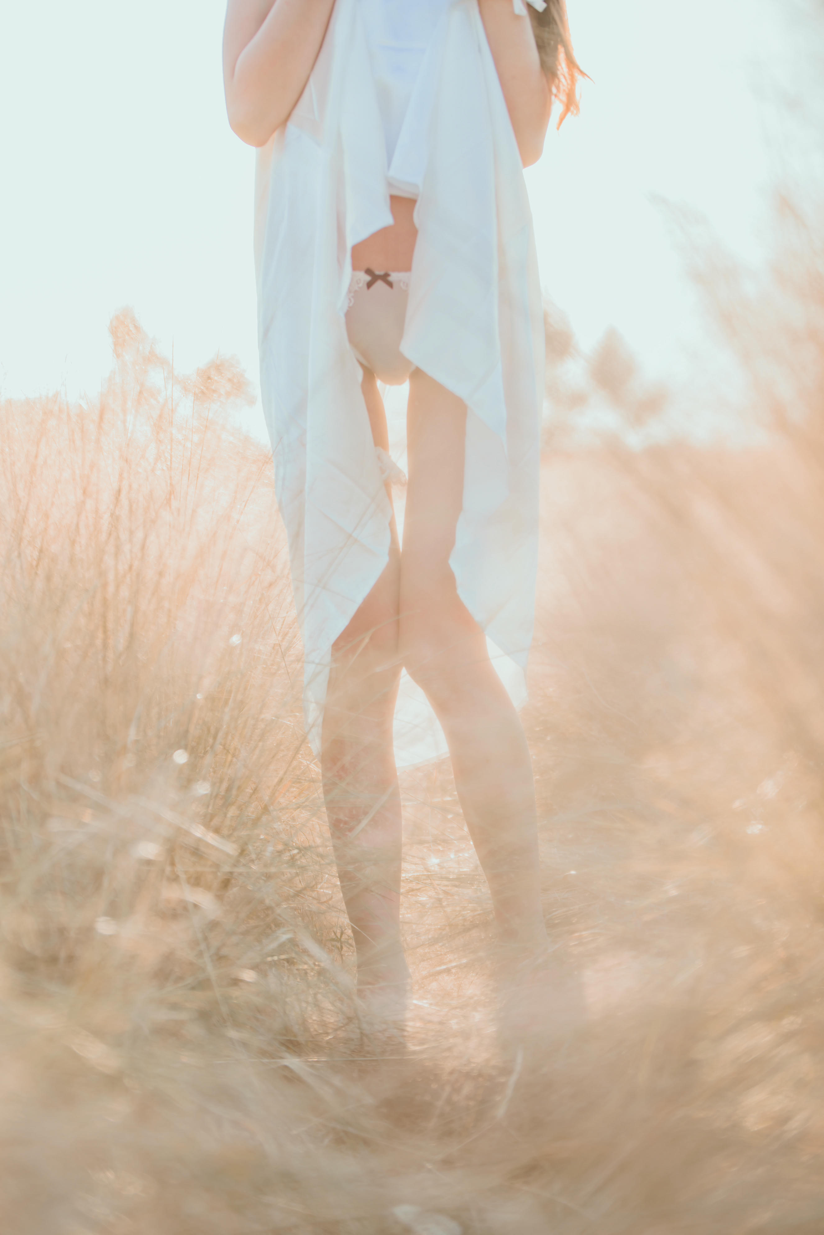 桜桃喵 NO.015 冬眠 白裙下 [45P-601MB]_第2集