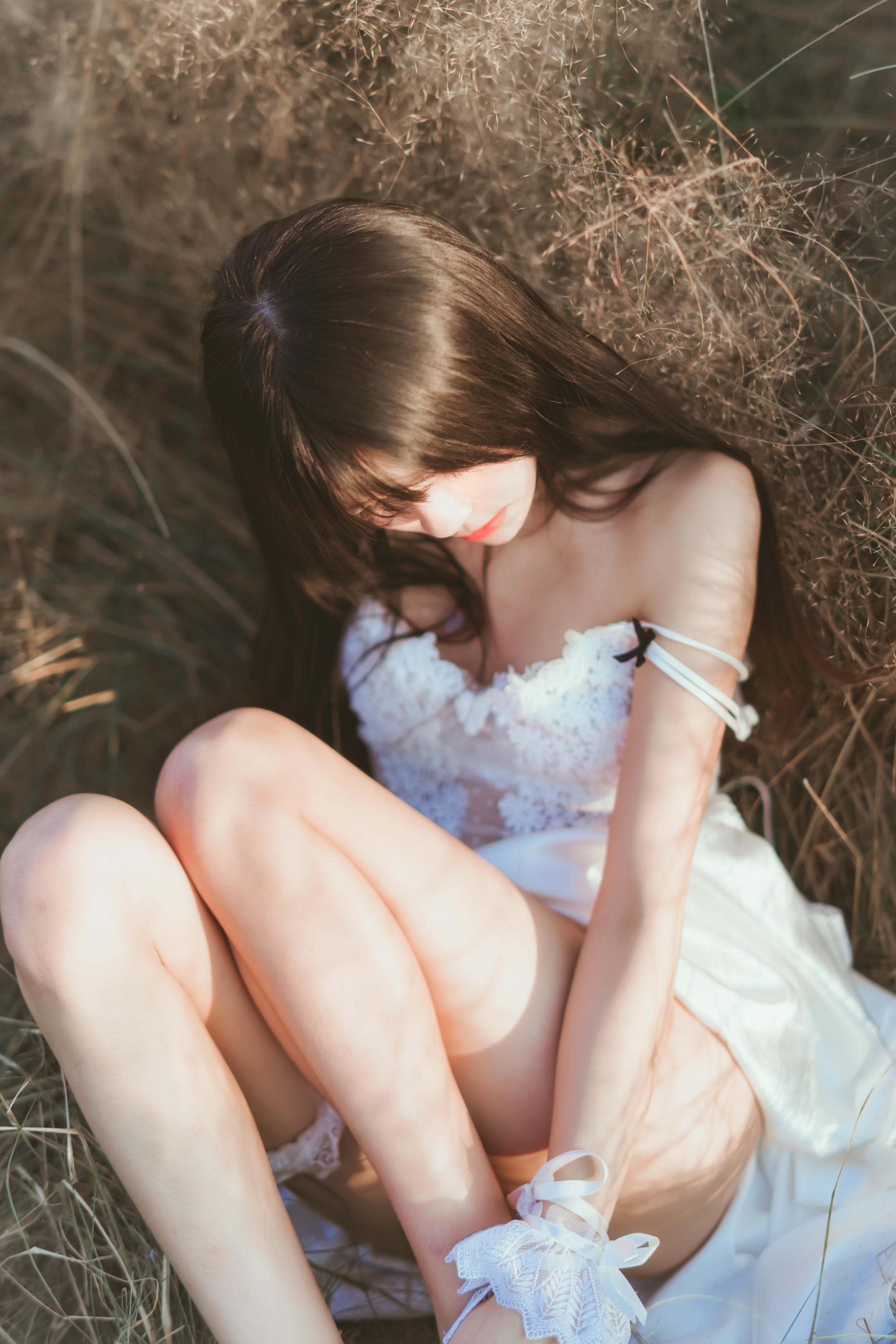 桜桃喵 NO.015 冬眠 白裙下 [45P-601MB]_第3集