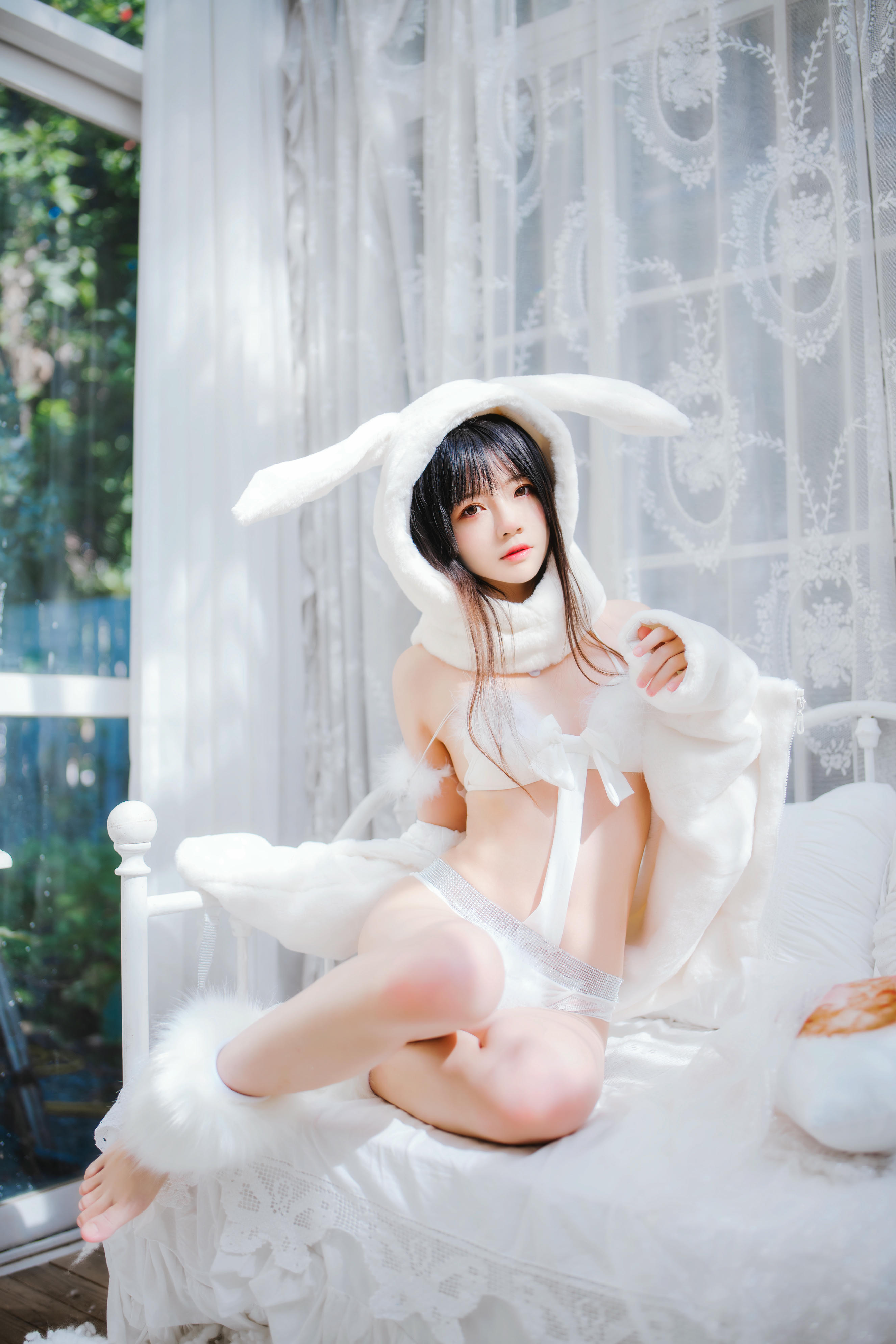 桜桃喵 NO.142 小白兔 [97P 1.37GB]-小白兔01（48p_第1集