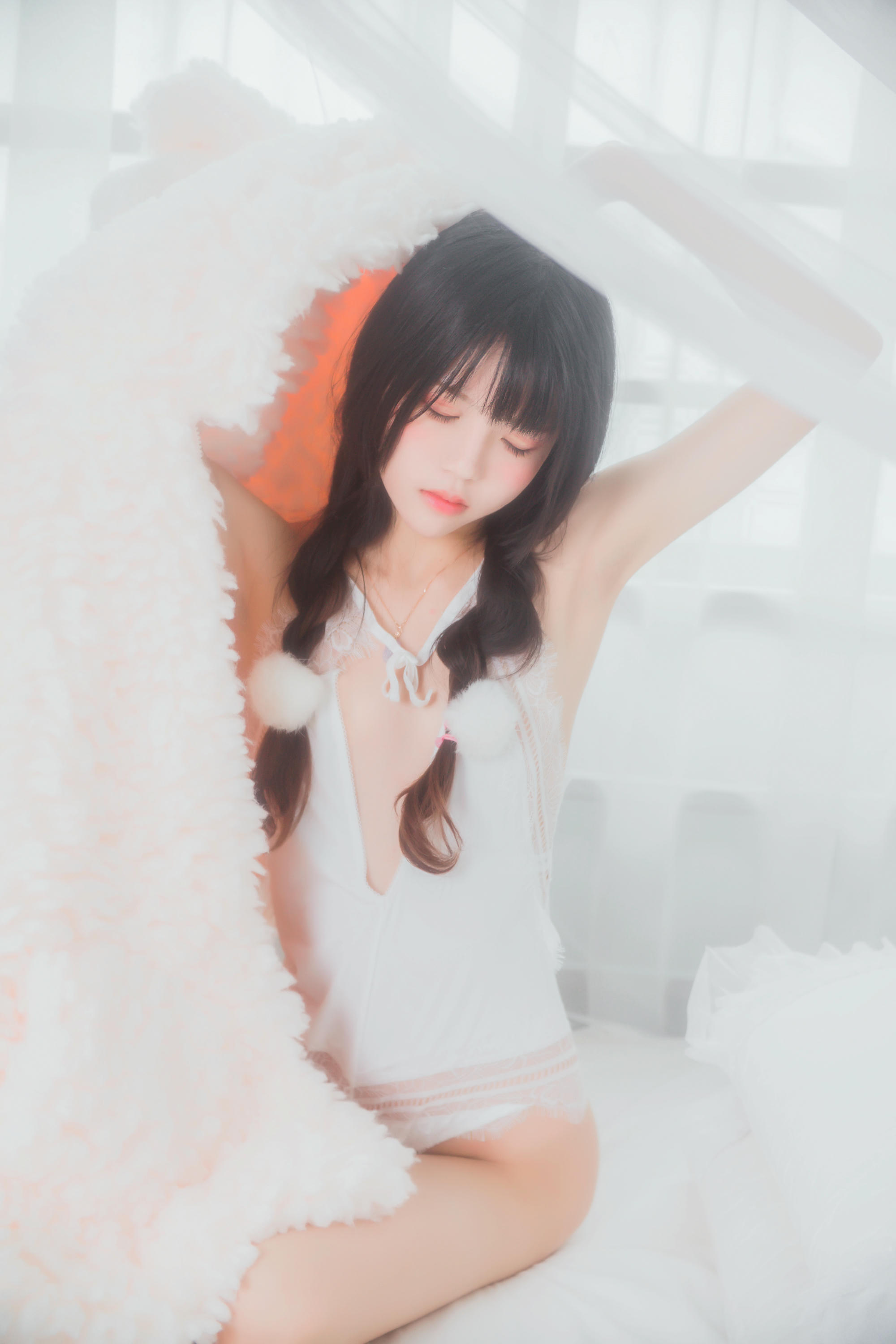 桜桃喵 NO.016 冬眠 纯白私房 [46P-385MB]_第1集