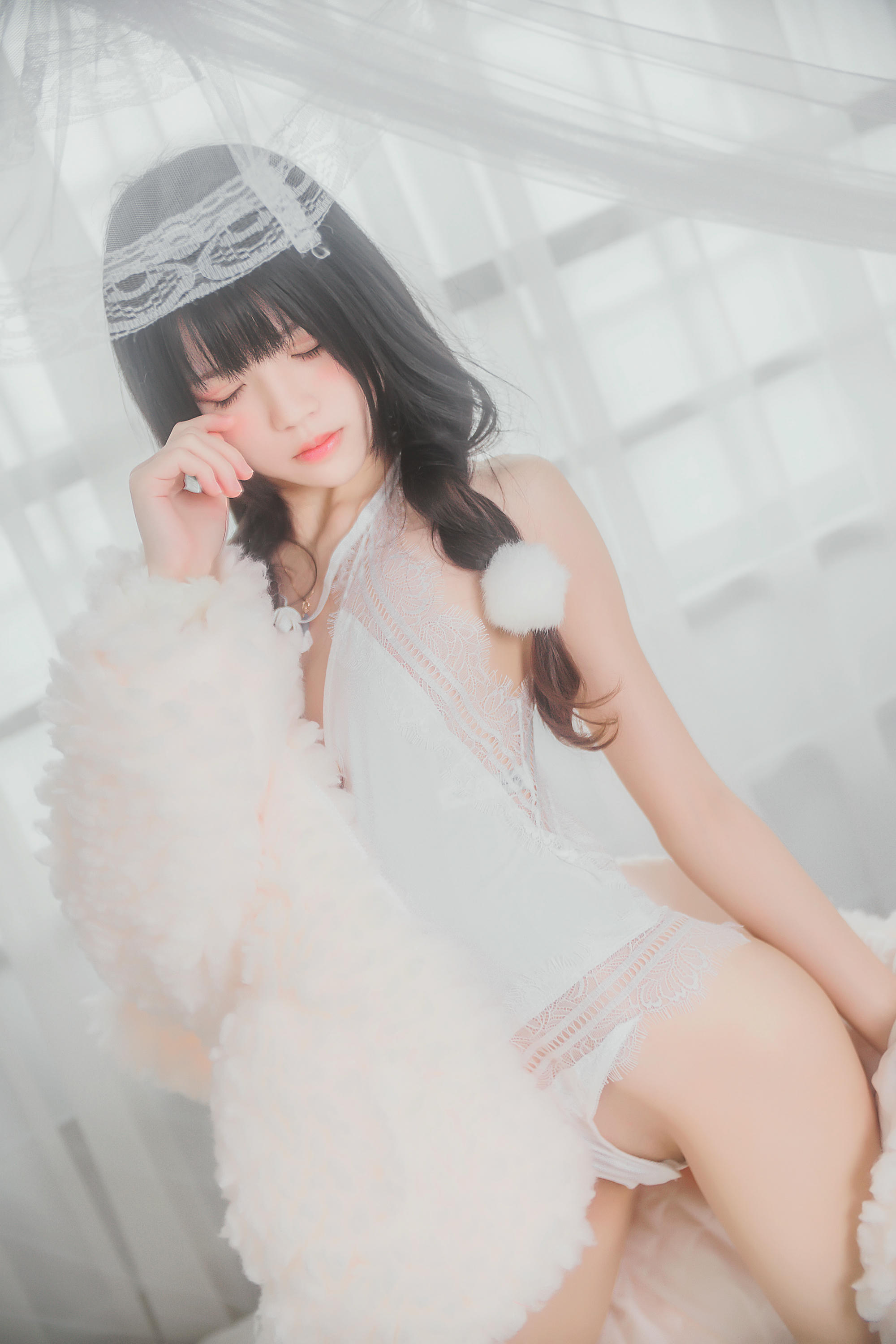 桜桃喵 NO.016 冬眠 纯白私房 [46P-385MB]_第1集