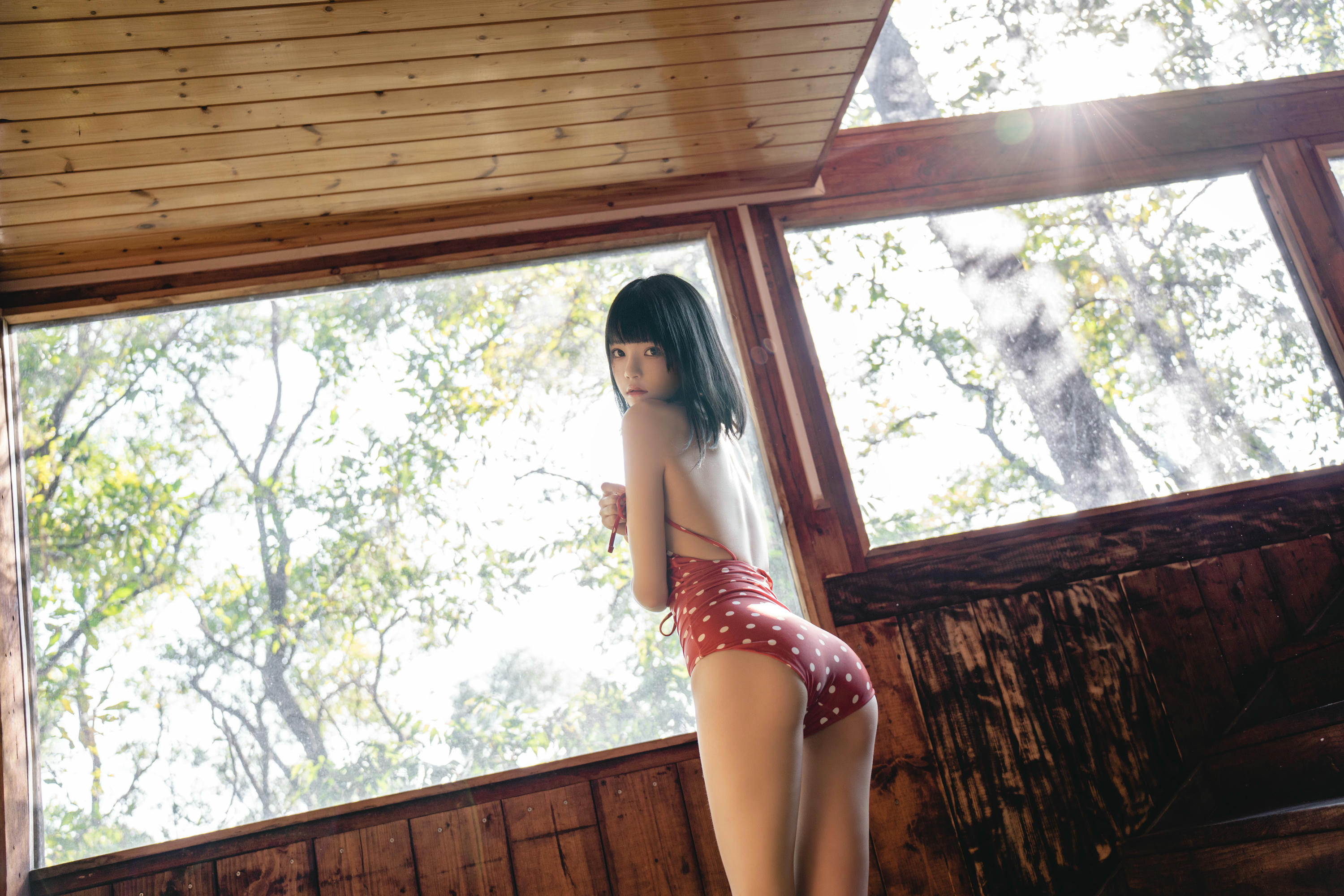 桜桃喵 NO.152 红波点[45P-311.6M]_第1集